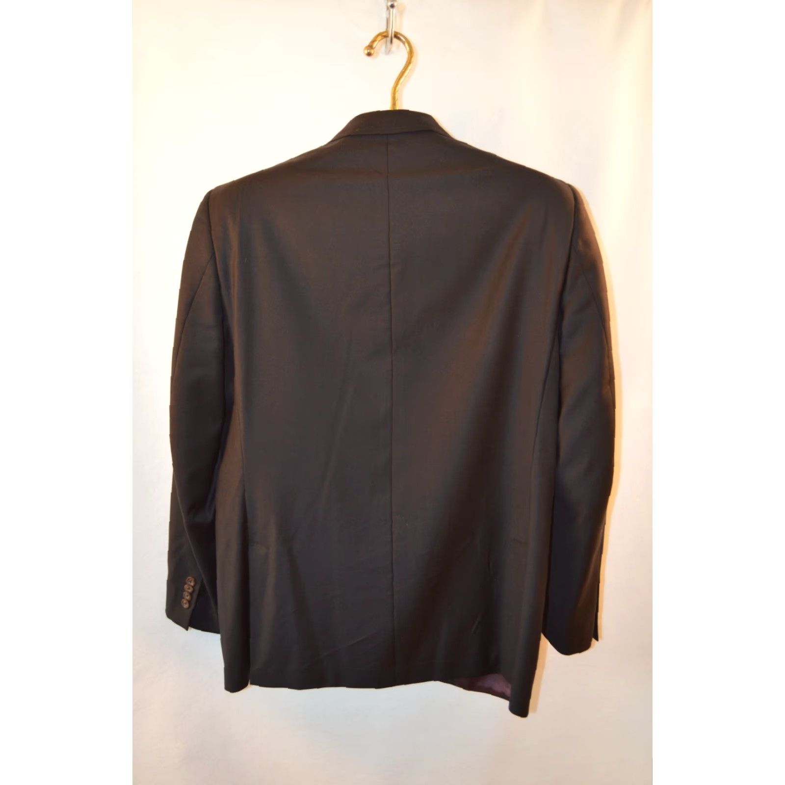 Cremieux VINTAGE Daniel Cremieux Blazer Men’s 39R Black 100% Wool 2 Button Jacket Coat Single-Breasted Sports Coat Mens Size 40R - 2 Thumbnail