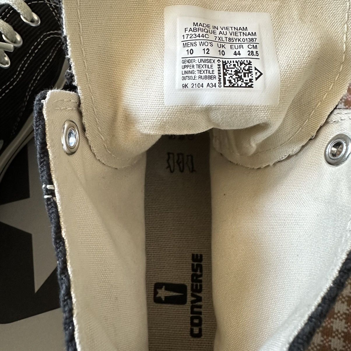 Converse × Rick Owens × Rick Owens Drkshdw Rick Owens DRKSHDW x Converse Tubrodrk Chuck Taylor 70 Hi Size US 10 / EU 43 - 6 Thumbnail