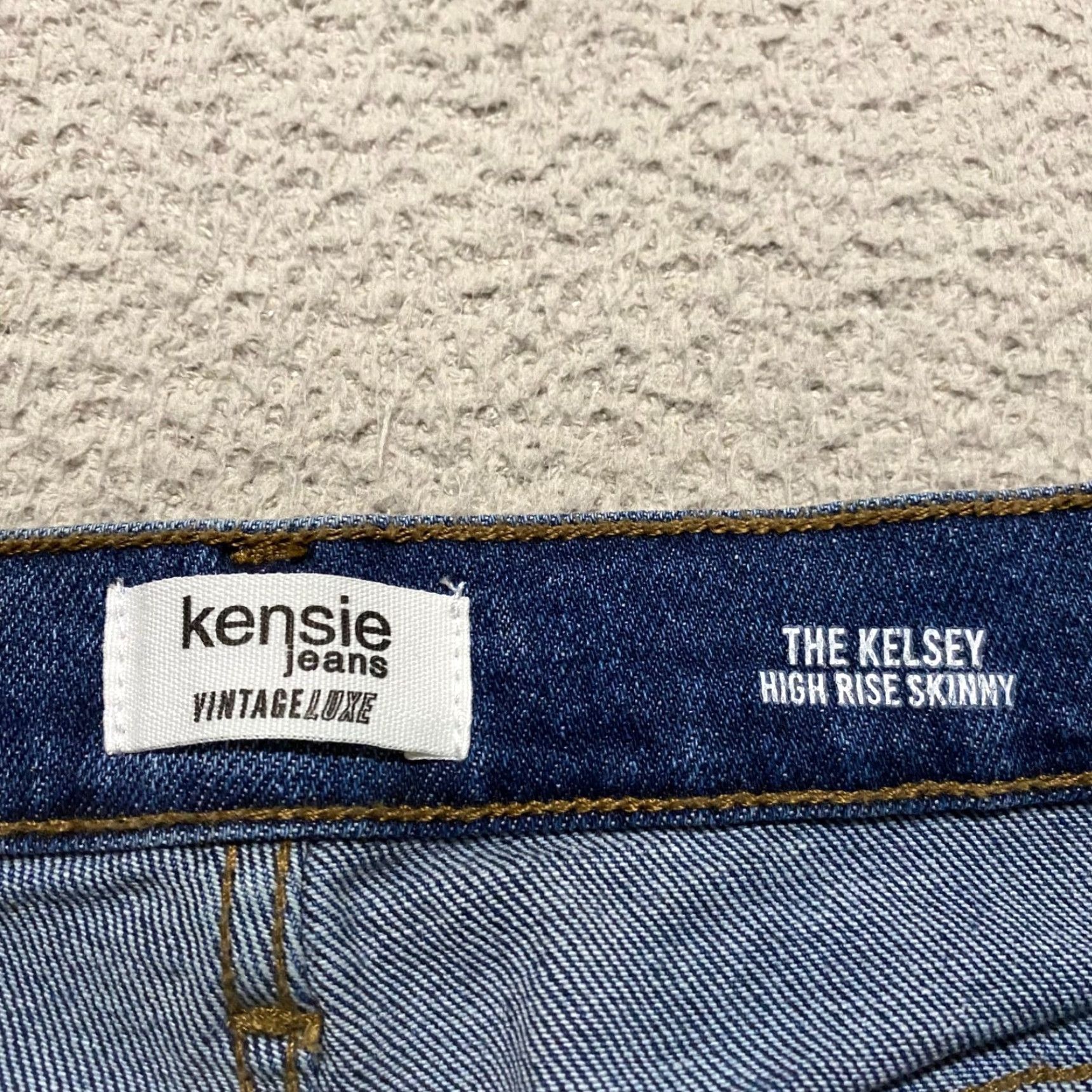 Vintage Kensie Jeans Womens Jeans Blue Denim High Rise Skinny Kelsey Distressed 27 in Waist 8 Reg Inseam Fashion Pants Boys? Wait. Size 30" / US 8 / IT 44 - 3 Thumbnail