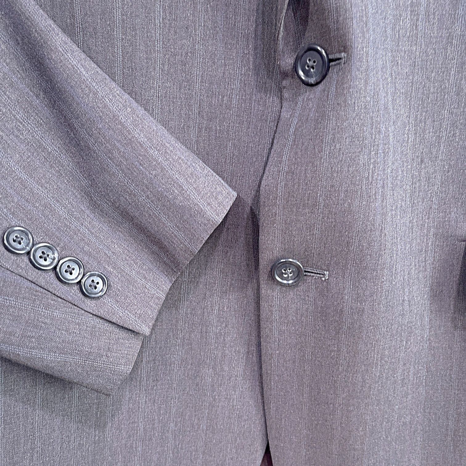 Jos. A. Bank Jos A Bank Wool 2 Piece Suit Taupe Brown Mens 43L Jacket 37L Size 42L - 4 Thumbnail