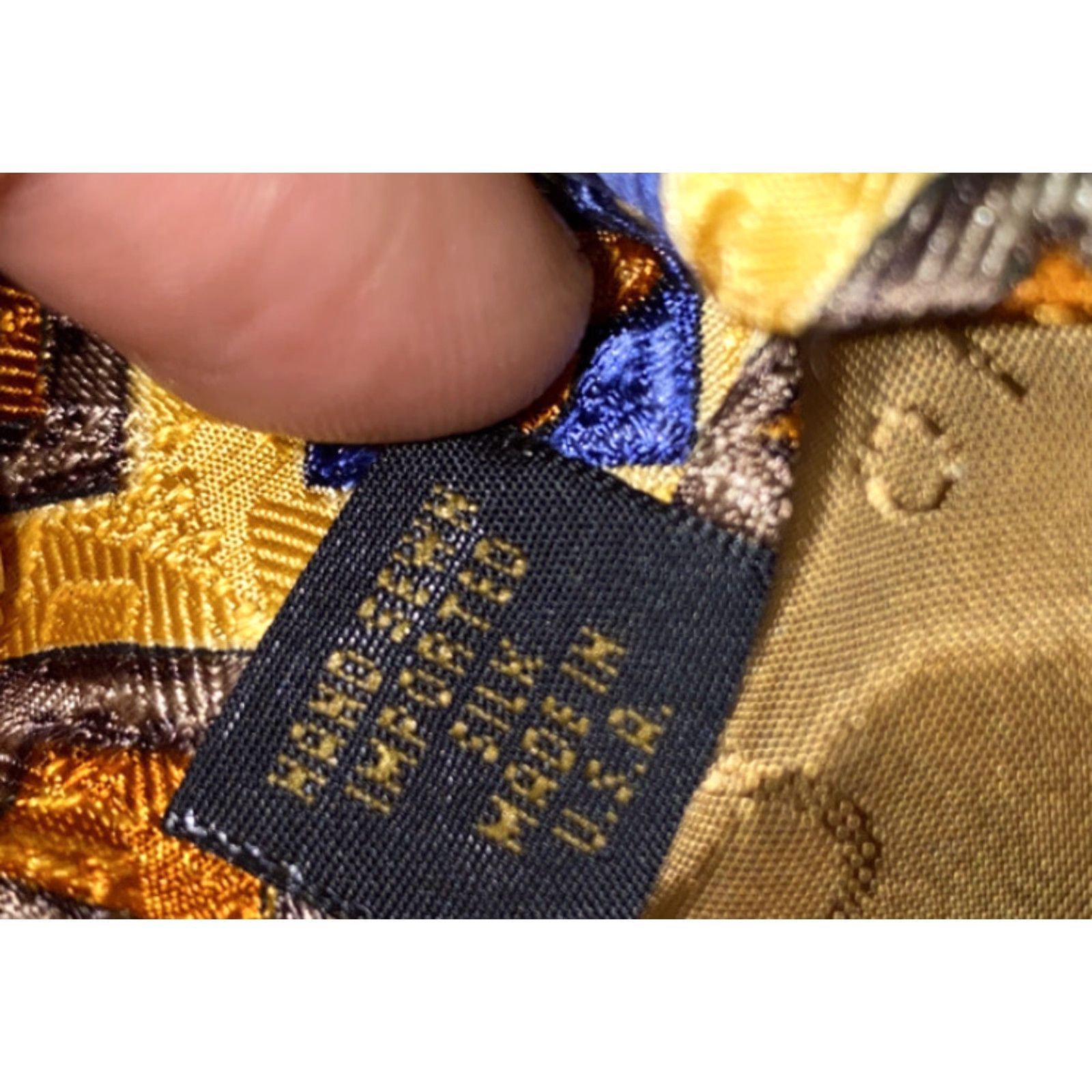 Robert Talbott Robert Talbott Studio Tie Men Silk Yellow Geometric Size ONE SIZE - 6 Thumbnail