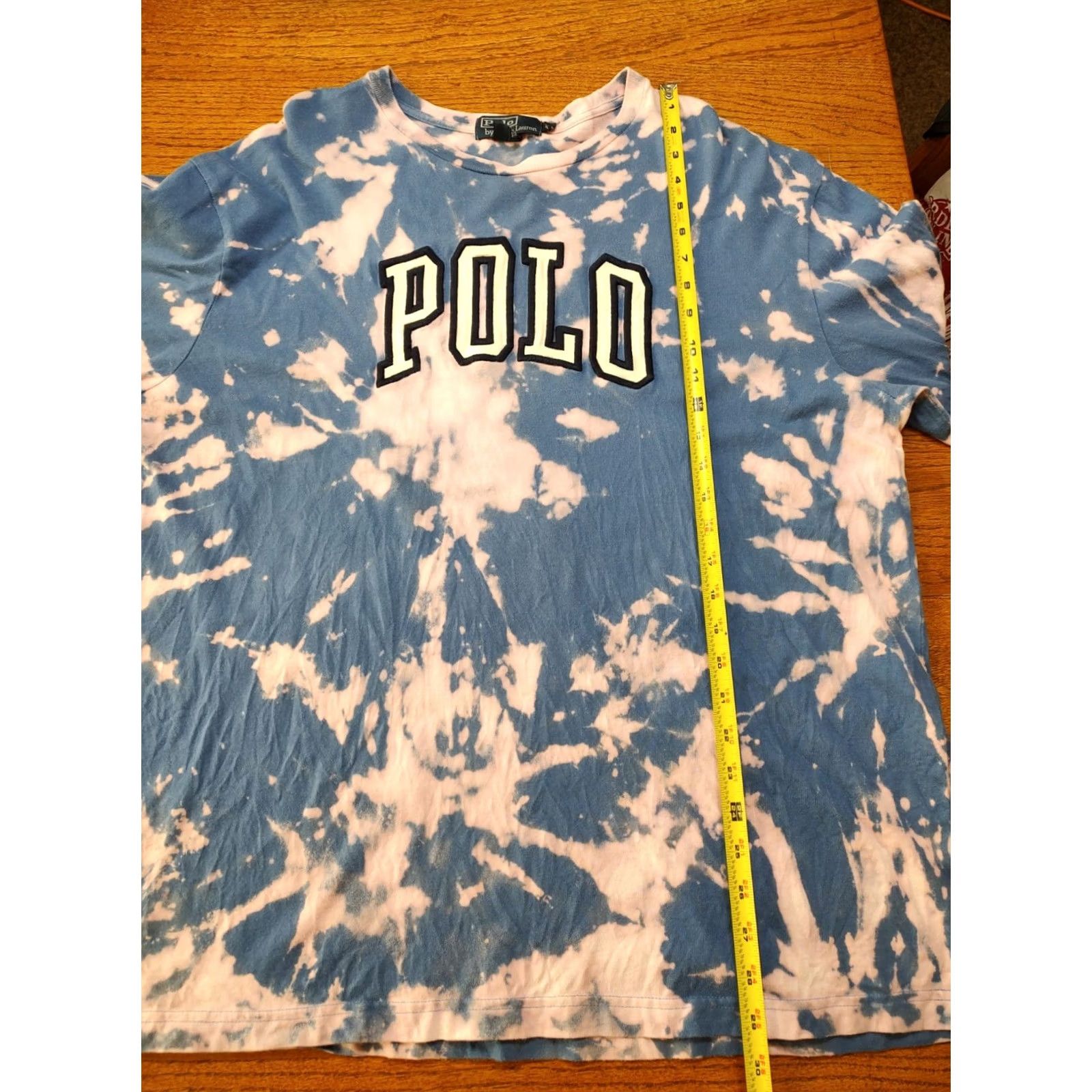 Polo Ralph Lauren VINTAGE Polo Ralph Lauren USA Made Blue Acid Wash Tie Dye Long Sleeve T-Shirt XXL XL? Size US XL / EU 56 / 4 - 5 Thumbnail