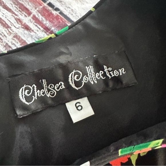 Vintage Vintage Chelsea Collection Black Floral Tiered Dress Size XS / US 0-2 / IT 36-38 - 5 Thumbnail
