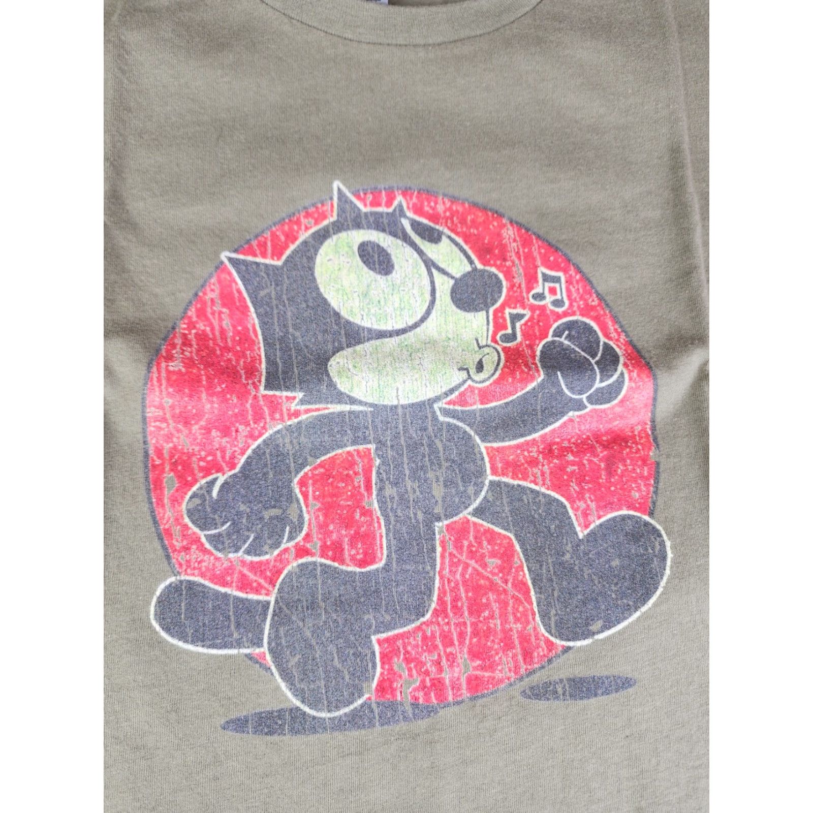 Vintage VINTAGE Felix The Cat T Shirt Womens XL Green Long Sleeve Crew Neck Cats Angel Theme 90s Size XL / US 12-14 / IT 48-50 - 2 Thumbnail