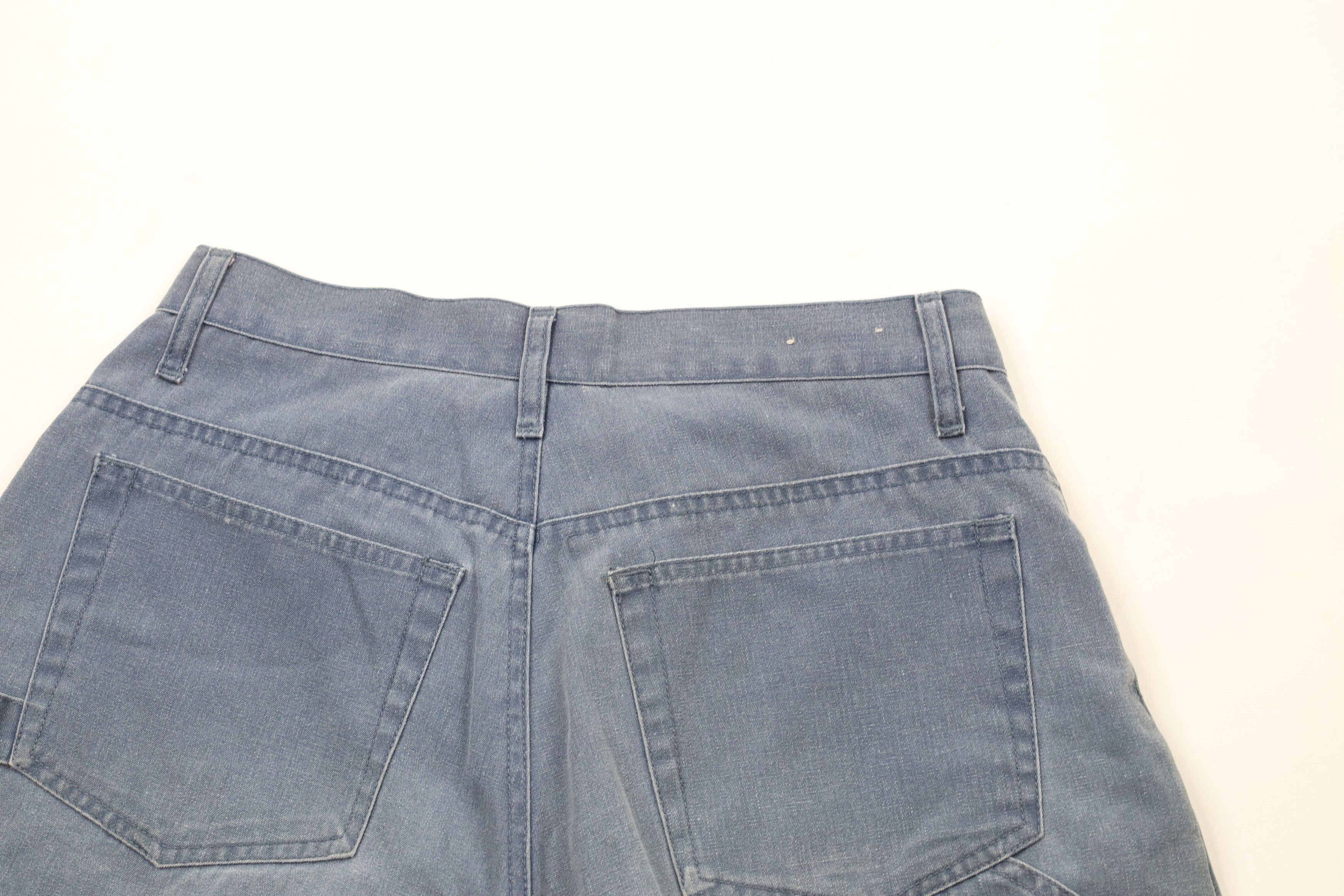 Vintage Vintage 90s Streetwear Baggy Stonewash Pigment Dye Shorts Size US 30 / EU 46 - 9 Thumbnail