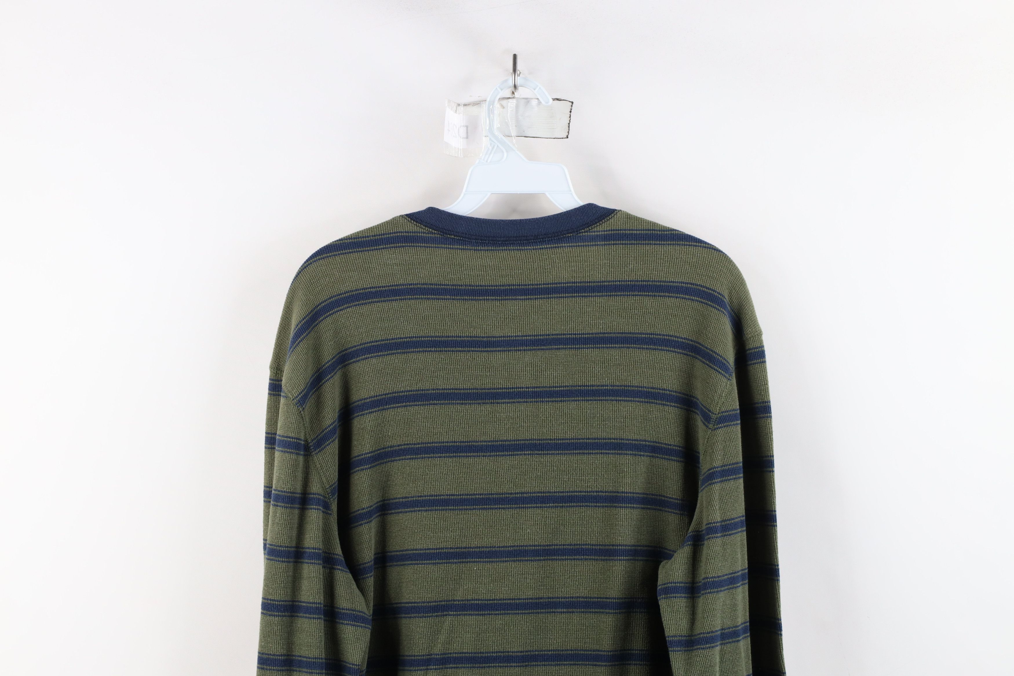 Gap × Vintage Vintage Y2K Gap Waffle Knit Long Sleeve Henley T-Shirt Size US L / EU 52-54 / 3 - 9 Thumbnail