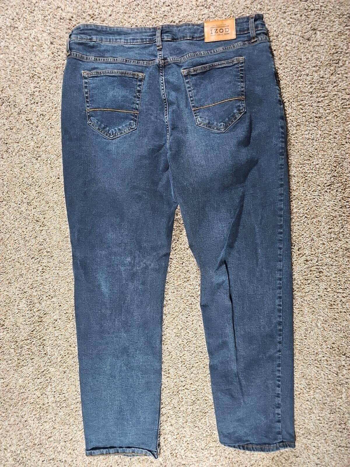 Izod IZOD Straight Fit Blue Jeans 40x32 Size US 40 / EU 56 - 7 Thumbnail