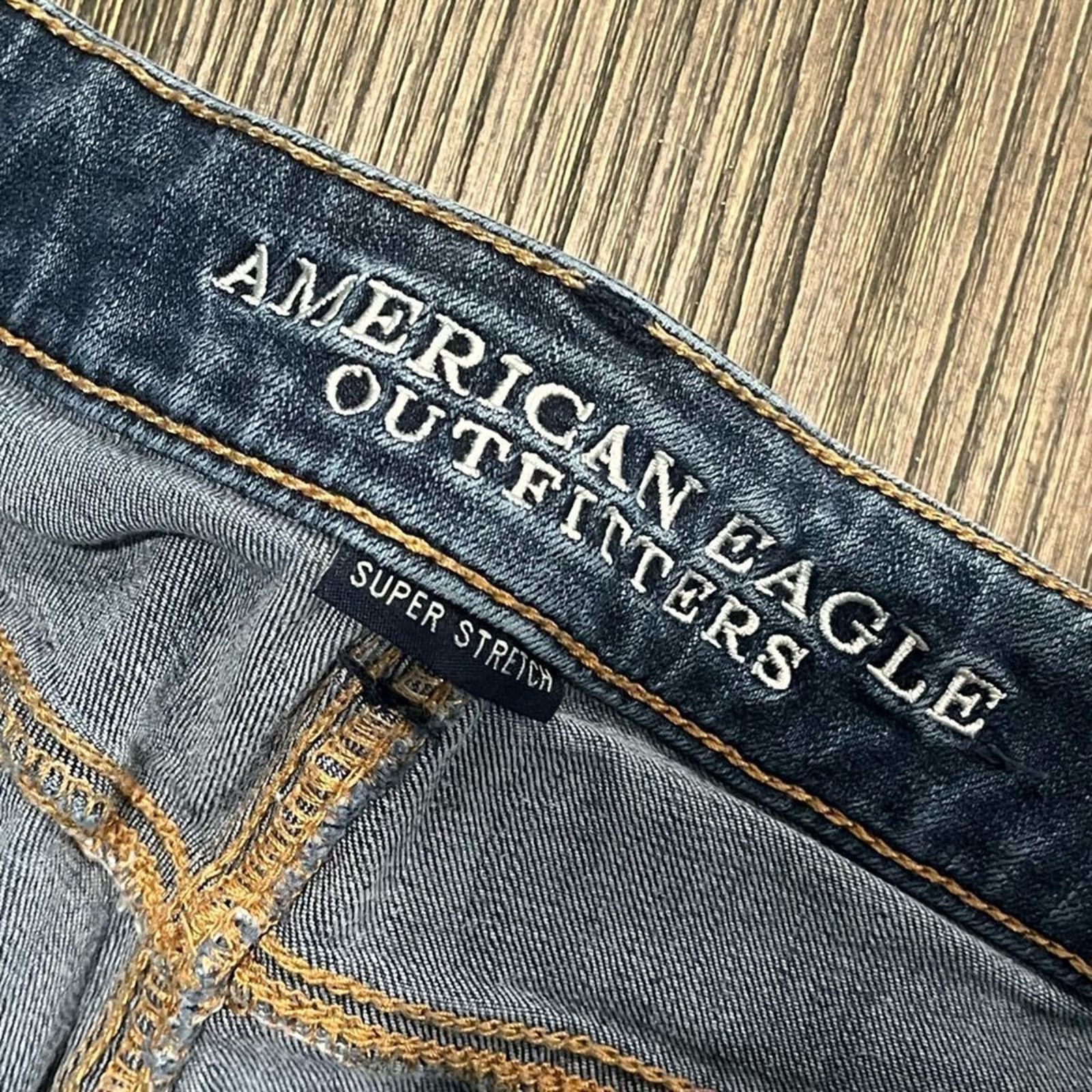 American Eagle Outfitters American Eagle Super Stretch Jean Shorts Roll Hem Size 0 Size 25" / US 0 / IT 36 - 5 Thumbnail