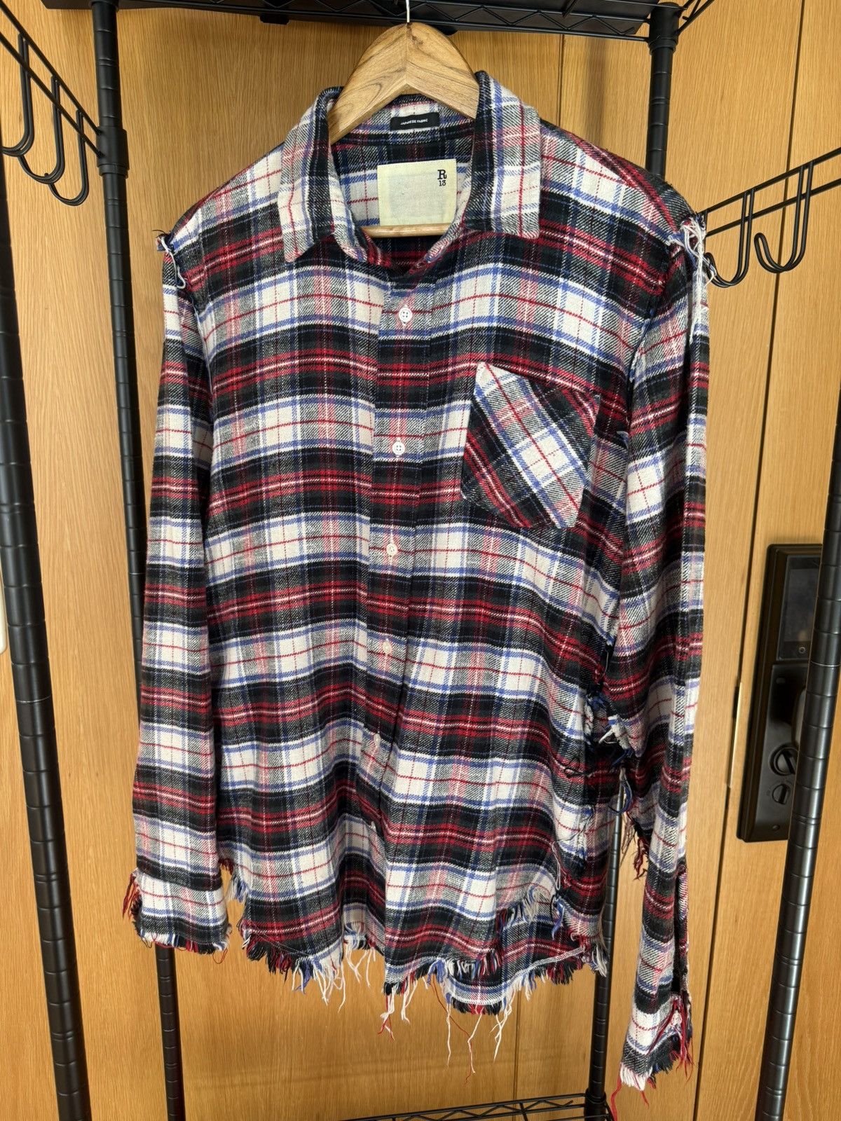 R13 R 13 flannel shirt - size S oversized Size US S / EU 44-46 / 1 - 1 Thumbnail