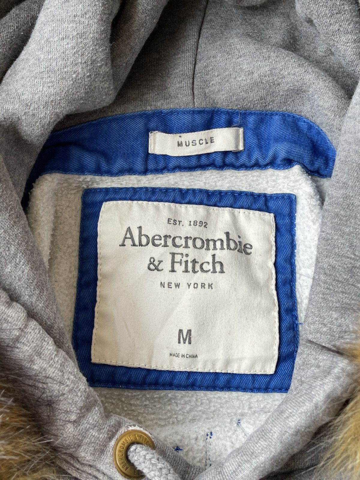 Abercrombie & Fitch Crazy Y2K Abercrombie Fitch Fur Hoodie Ifsixwasnine Style Size US M / EU 48-50 / 2 - 5 Thumbnail