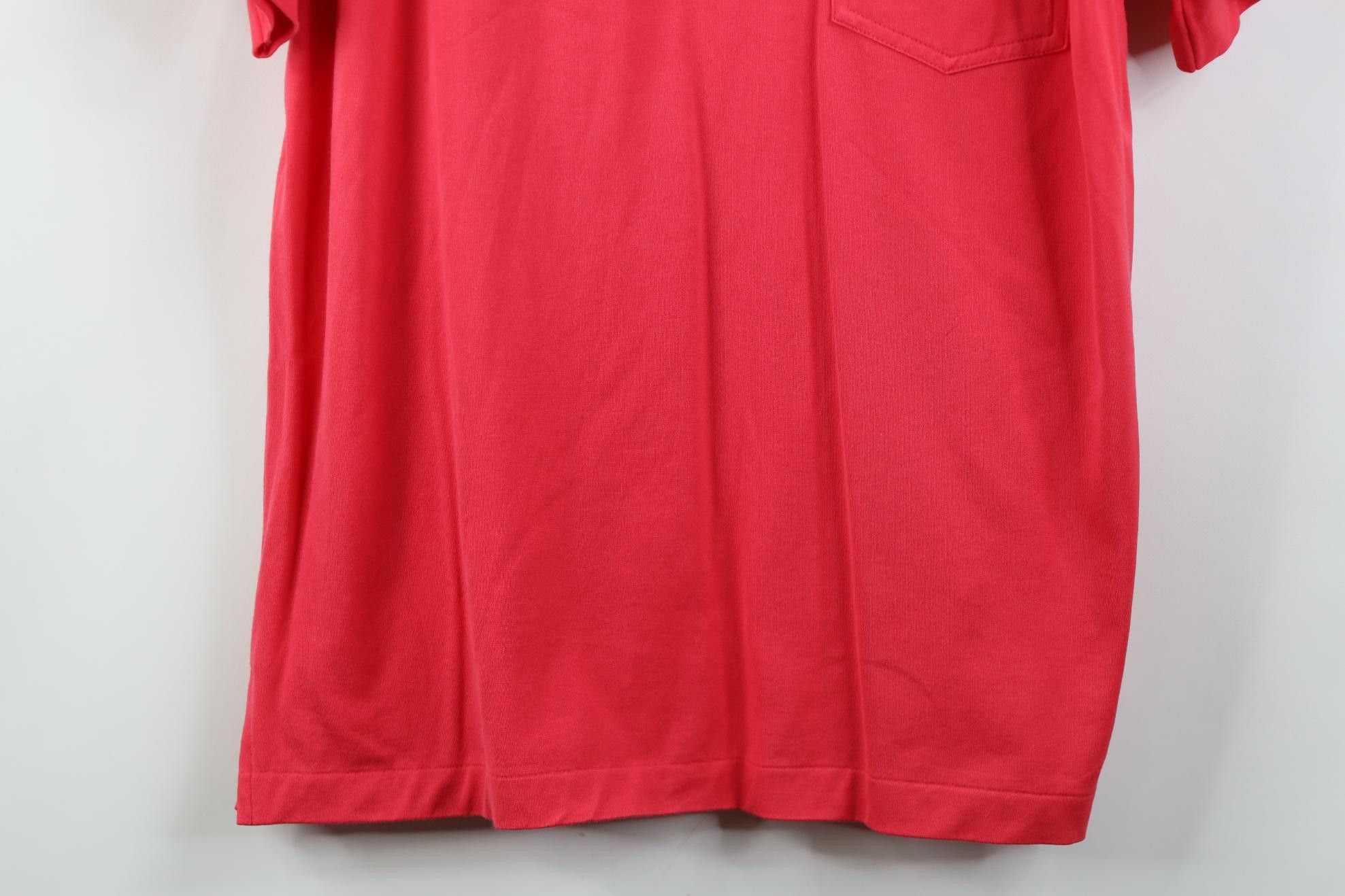 Vintage Vintage 70s Streetwear Pocket Collared Golf Polo Shirt Red Size US XL / EU 56 / 4 - 3 Thumbnail
