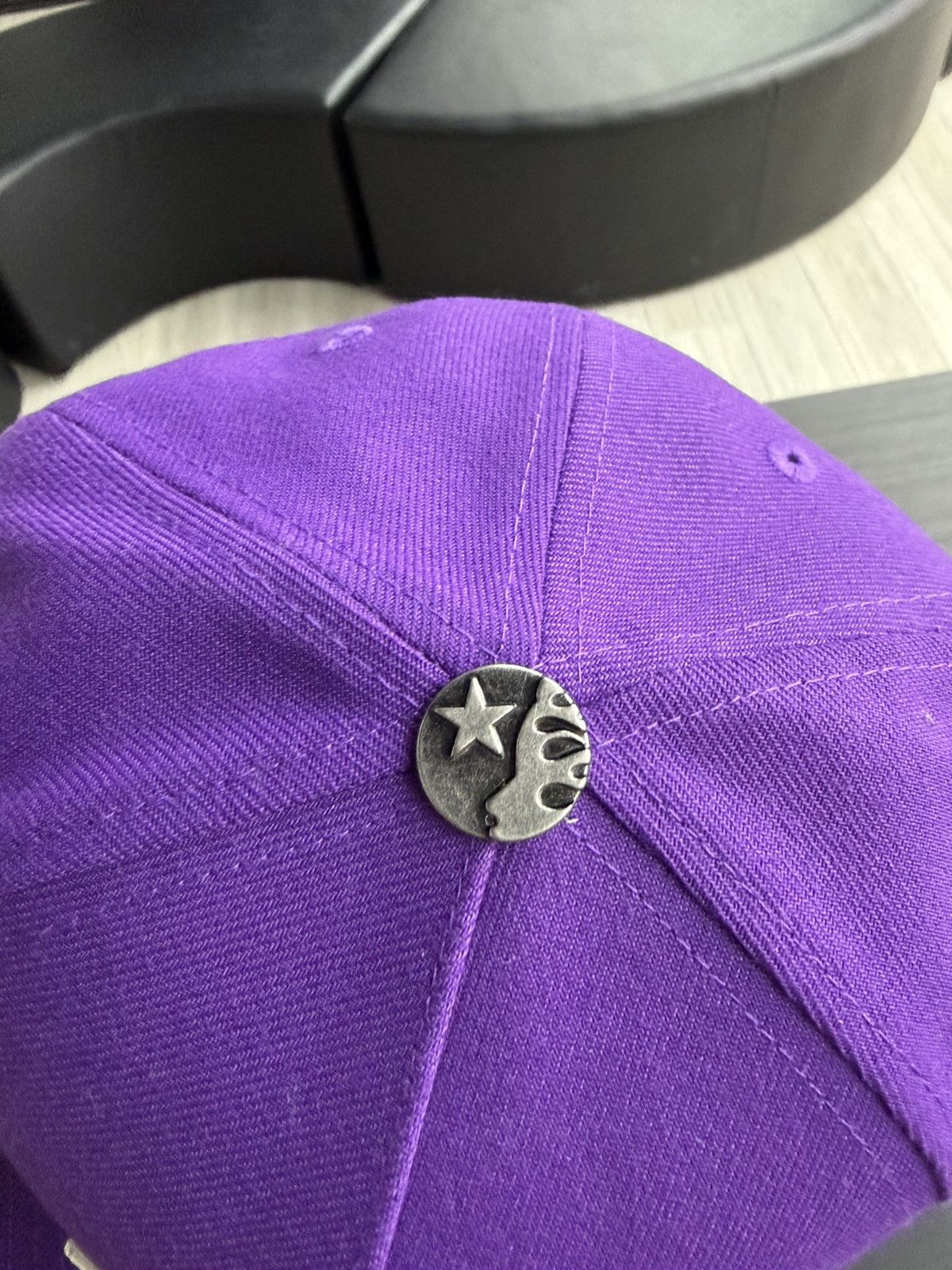 HELLSTAR HellStar OG Logo Fitted 59Fifty Hat Purple Size 7 3/8 Size ONE SIZE - 4 Thumbnail