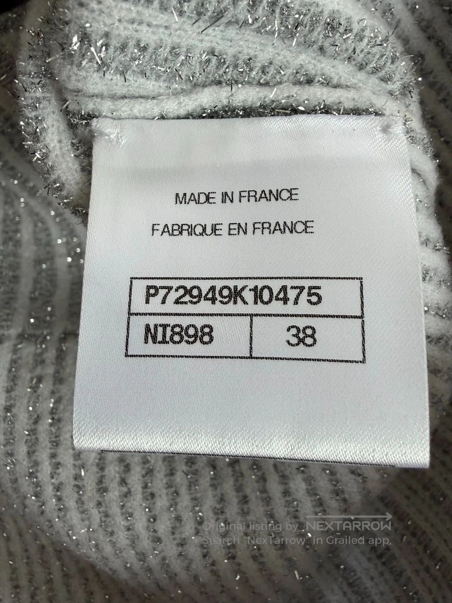 Chanel Chanel 22A Silver Knit Cardigan Coat. Size US S / EU 44-46 / 1 - 5 Thumbnail