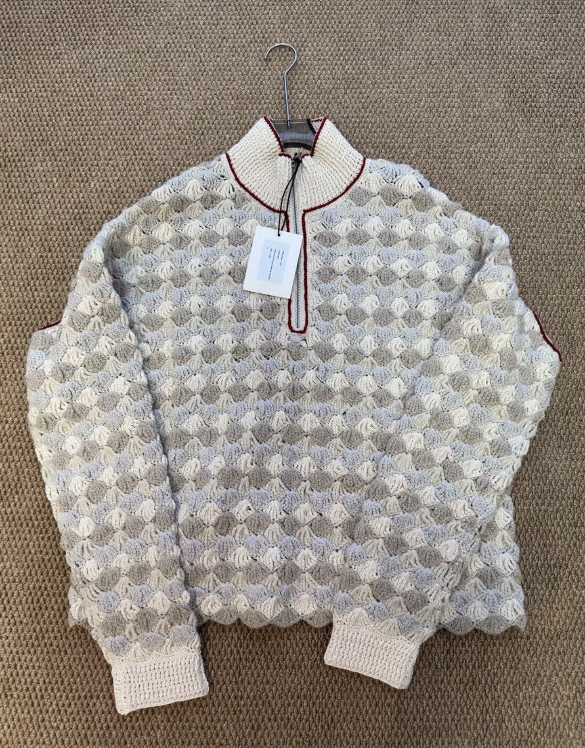 Stefan Cooke Stefan Cooke Scale Pattern Turtleneck Sweater K23 Size US L / EU 52-54 / 3 - 1 Thumbnail