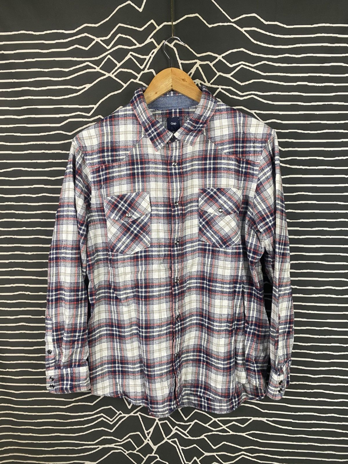 Gap GAP Flannel Shirt Size US L / EU 52-54 / 3 - 1 Thumbnail
