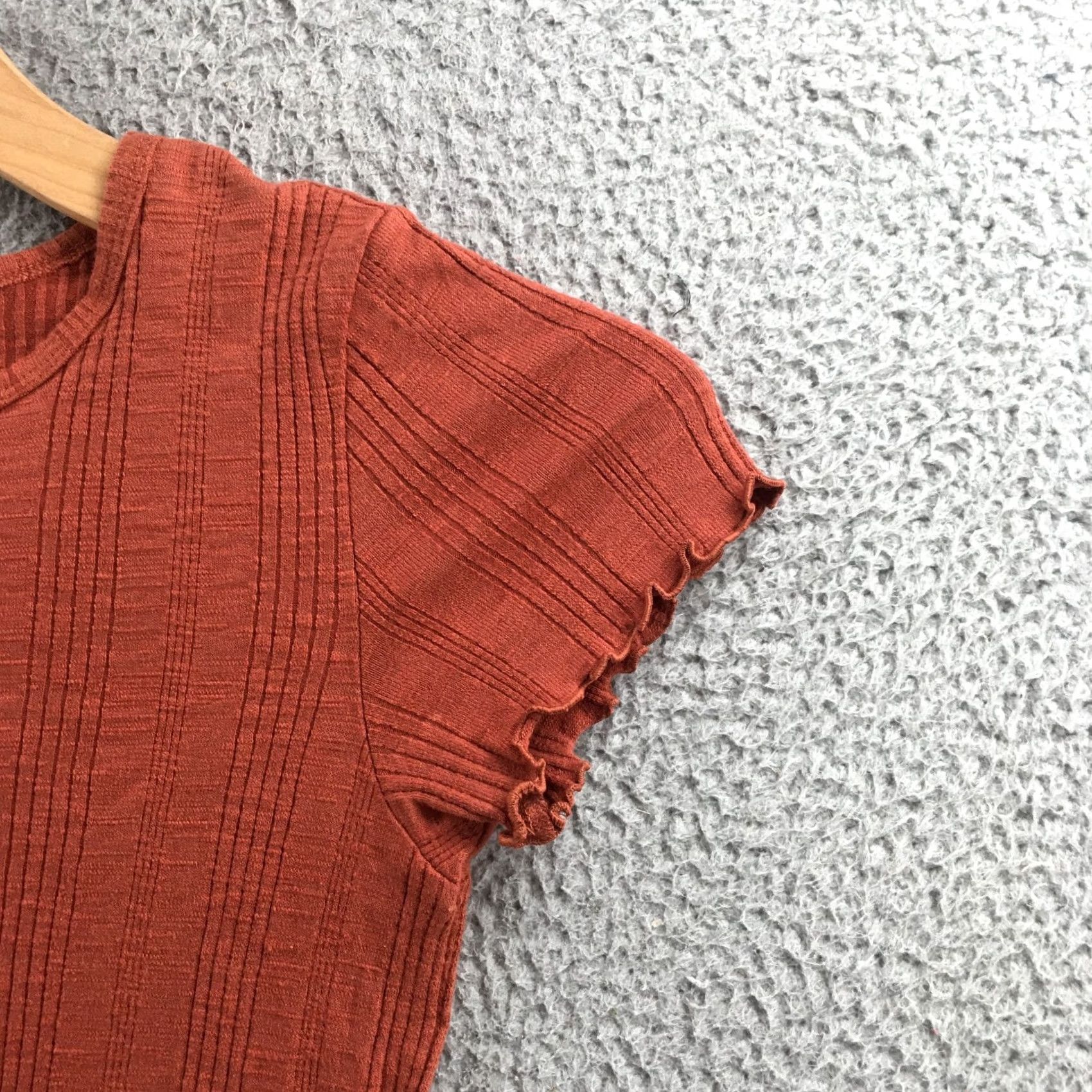 American Eagle Outfitters American Eagle Outfitters Shift Dress Womens XS Orange Cotton Blend Short Sleeve Pullover Size XS / US 0-2 / IT 36-38 - 4 Thumbnail