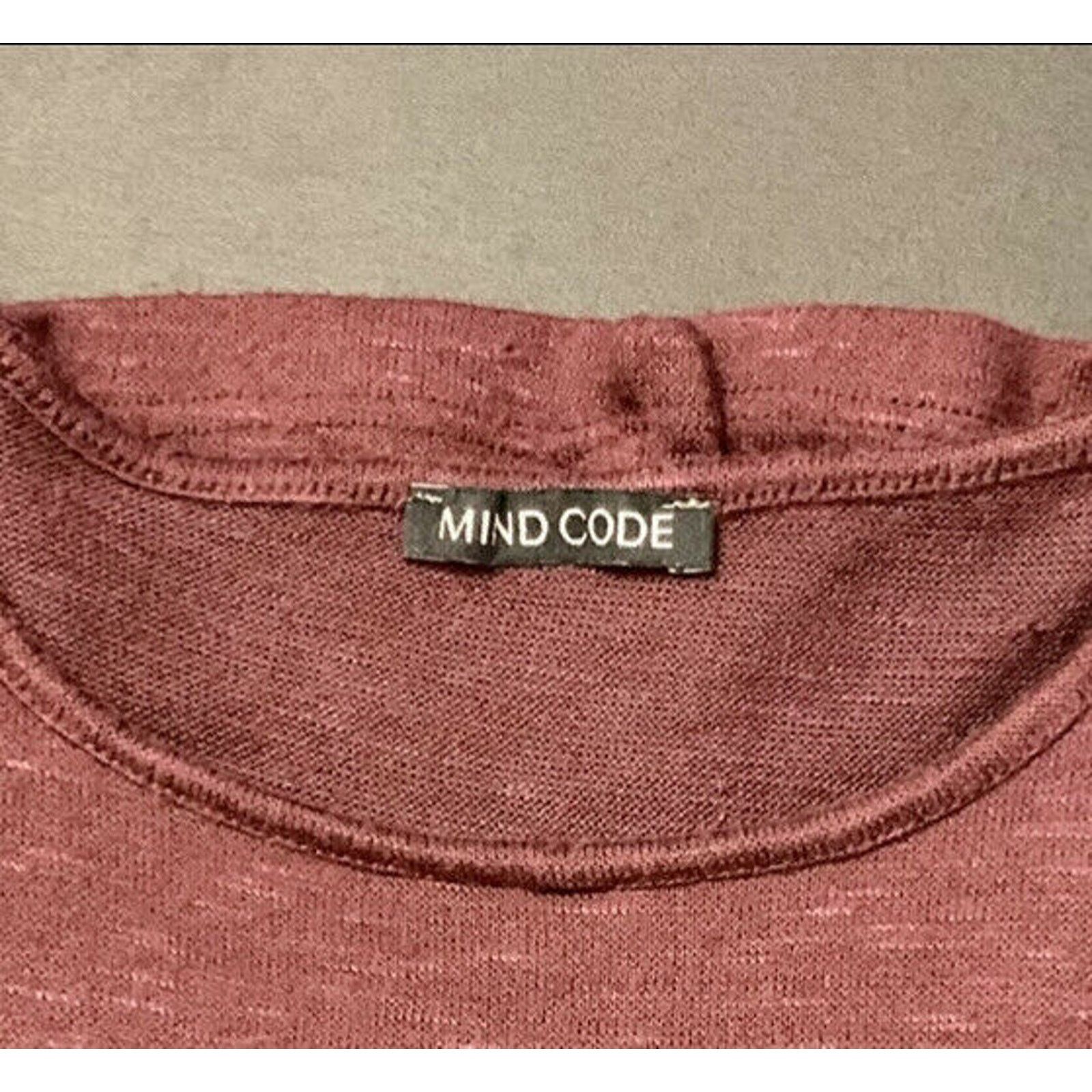 Other Mind Code Women’s Berry Maroon Asymmetrical Pullover SweateR Size US L / EU 52-54 / 3 - 10 Thumbnail