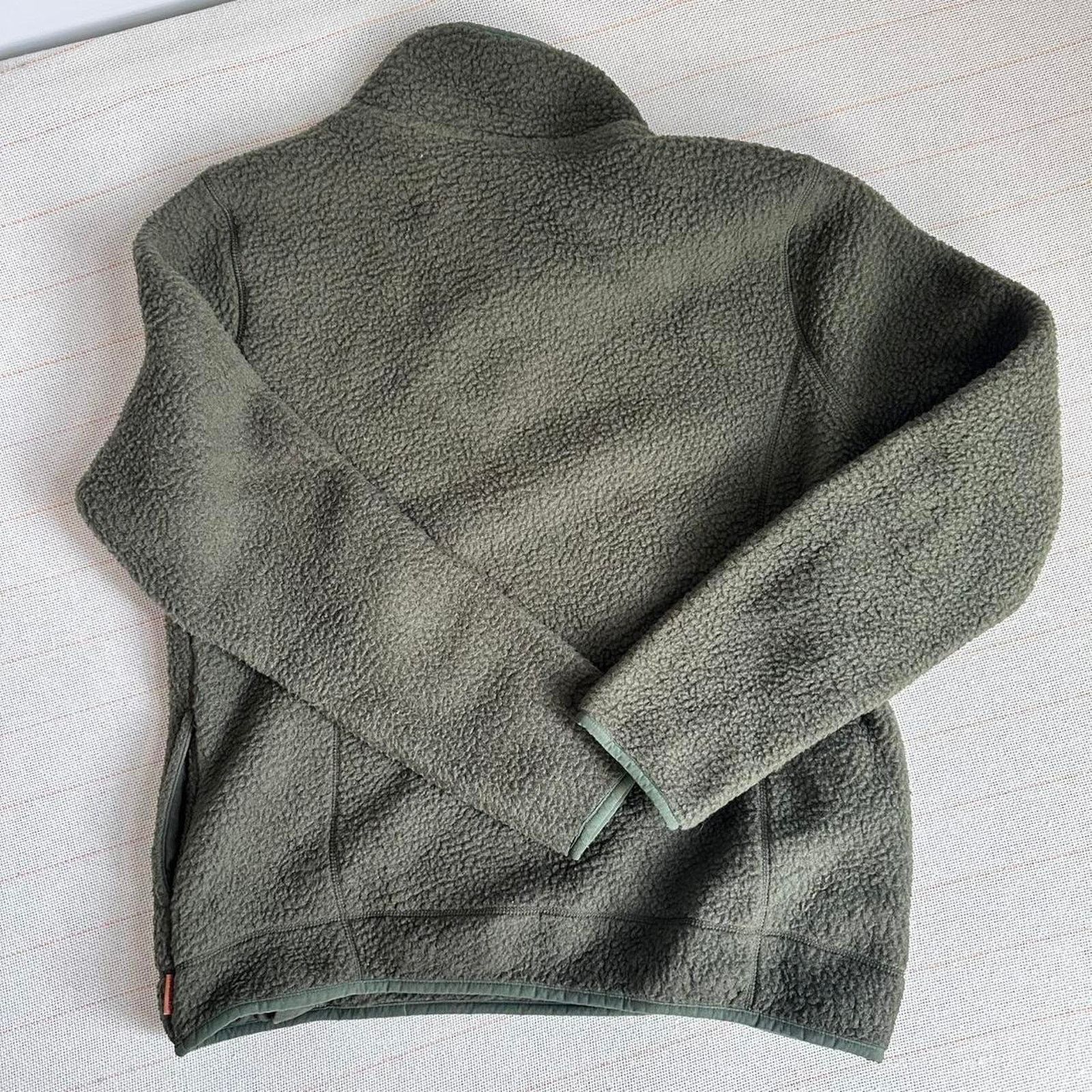 Outdoor Voices Avalanche 1/4 Zip Berber Fleece Pullover Sweater Olive Green Size M / US 6-8 / IT 42-44 - 7 Thumbnail