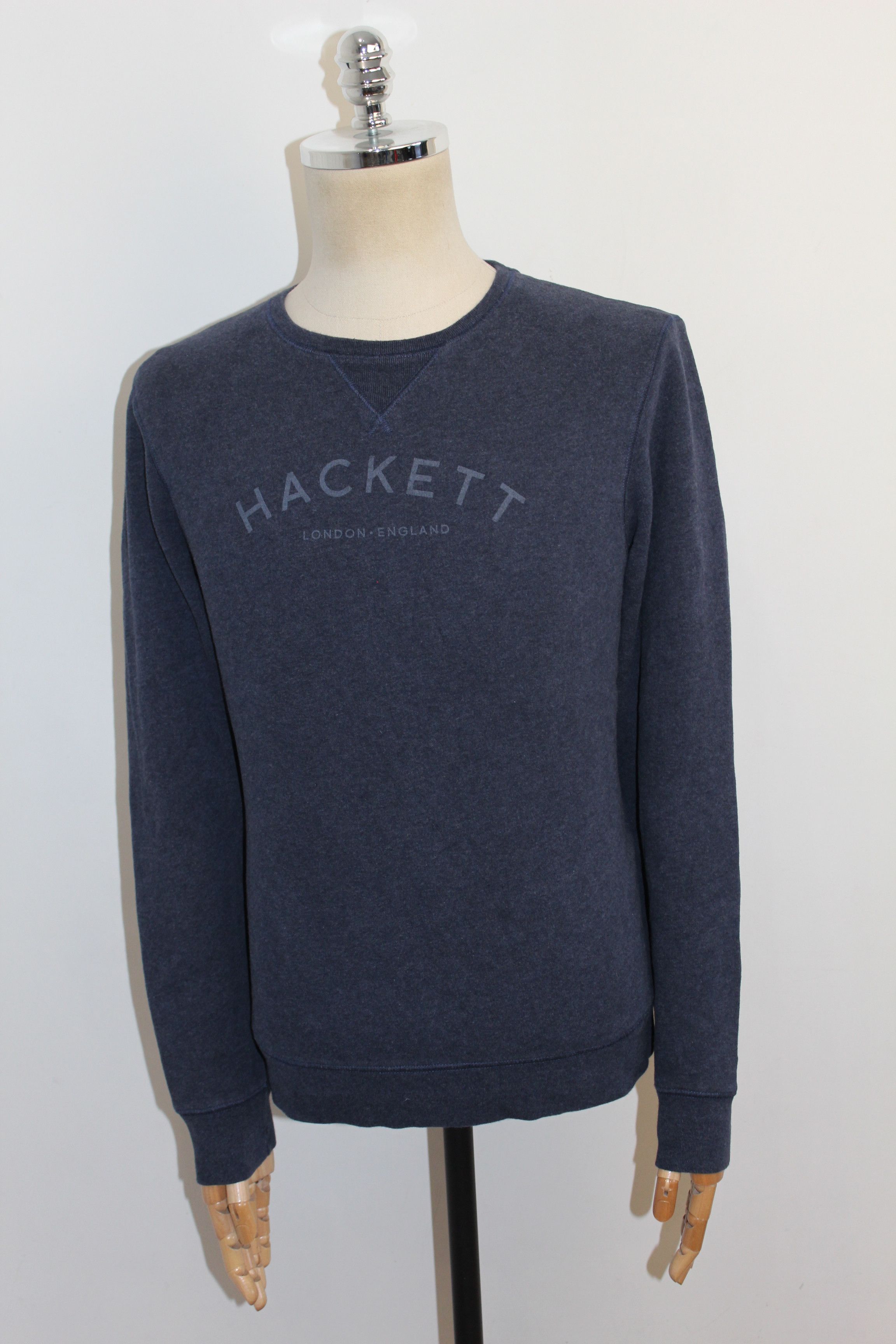 Hackett Men's Hackett Big Logo Blue Sweatshirt Size M Size US M / EU 48-50 / 2 - 1 Thumbnail