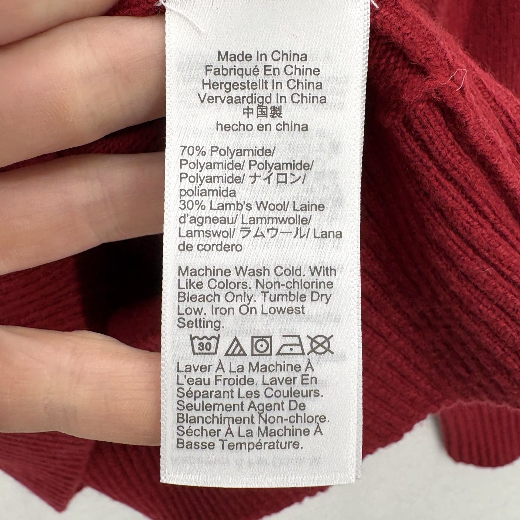 J.Crew J.Crew Sweater Mens Large Red Lambswool Blend Crewneck Knit Pullover Casual NWT Size US L / EU 52-54 / 3 - 6 Thumbnail