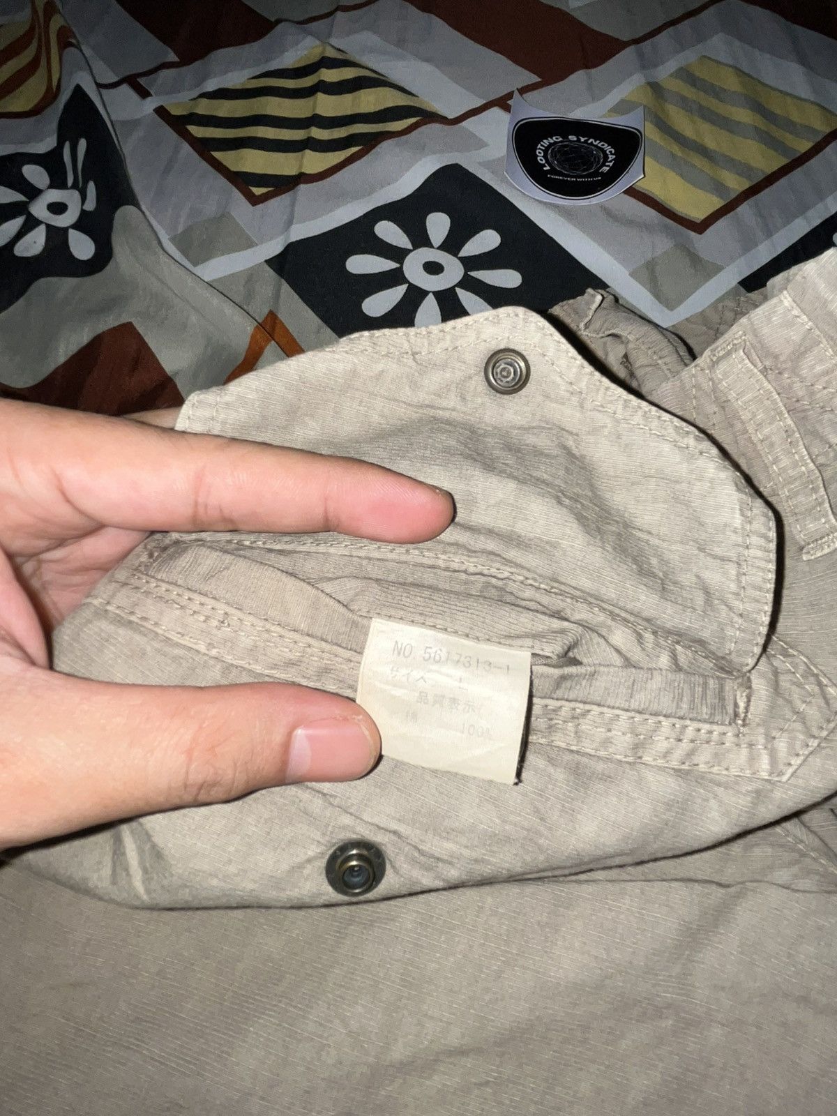 Japanese Brand Halb Kiminori Morishita Cargo Flare Canvas Pants Size US 31 - 15 Thumbnail