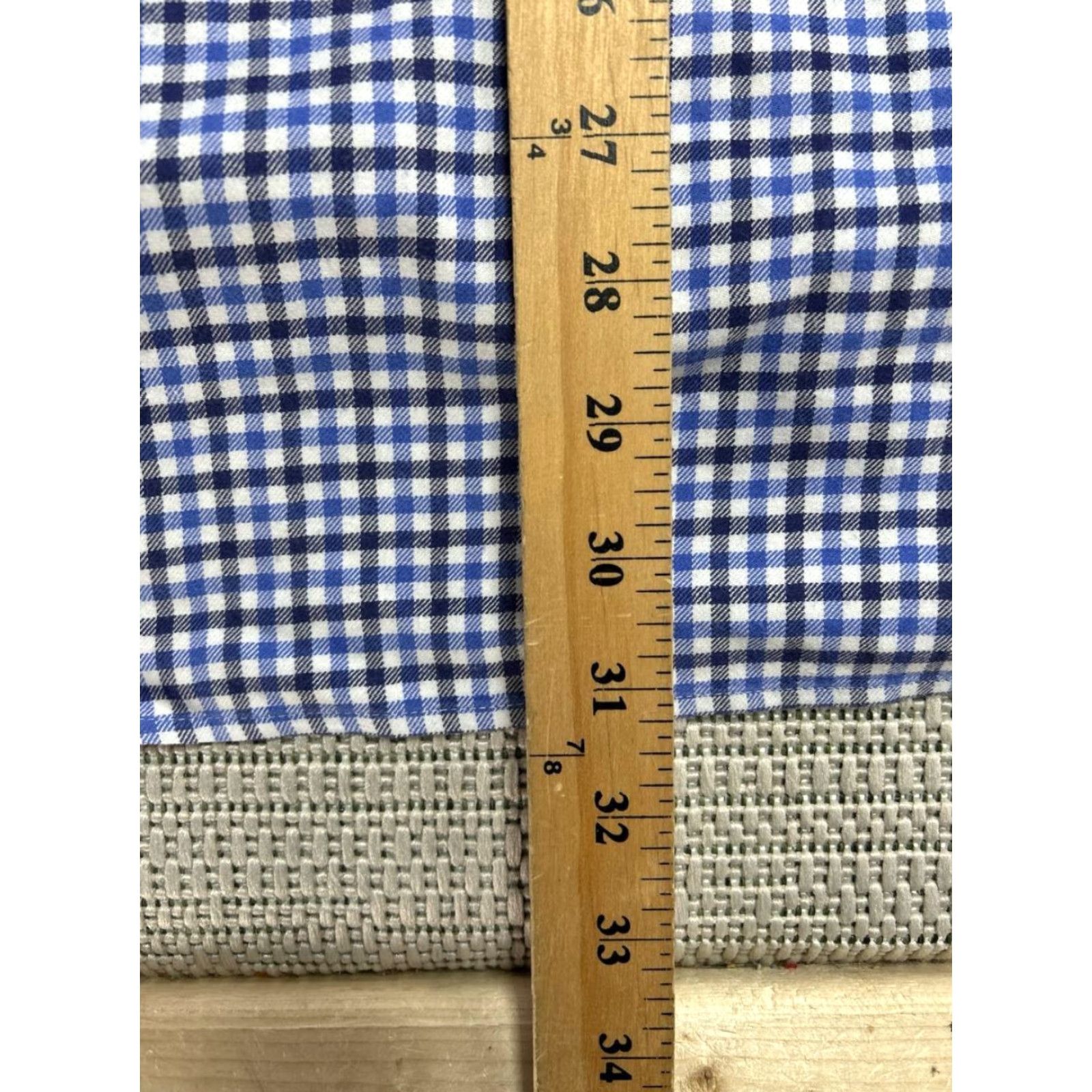 Faconnable VINTAGE Faconnable Classique Deauville Shirt Mens XL Blue Cotton Gingham Check Button Up Size US XL / EU 56 / 4 - 7 Thumbnail