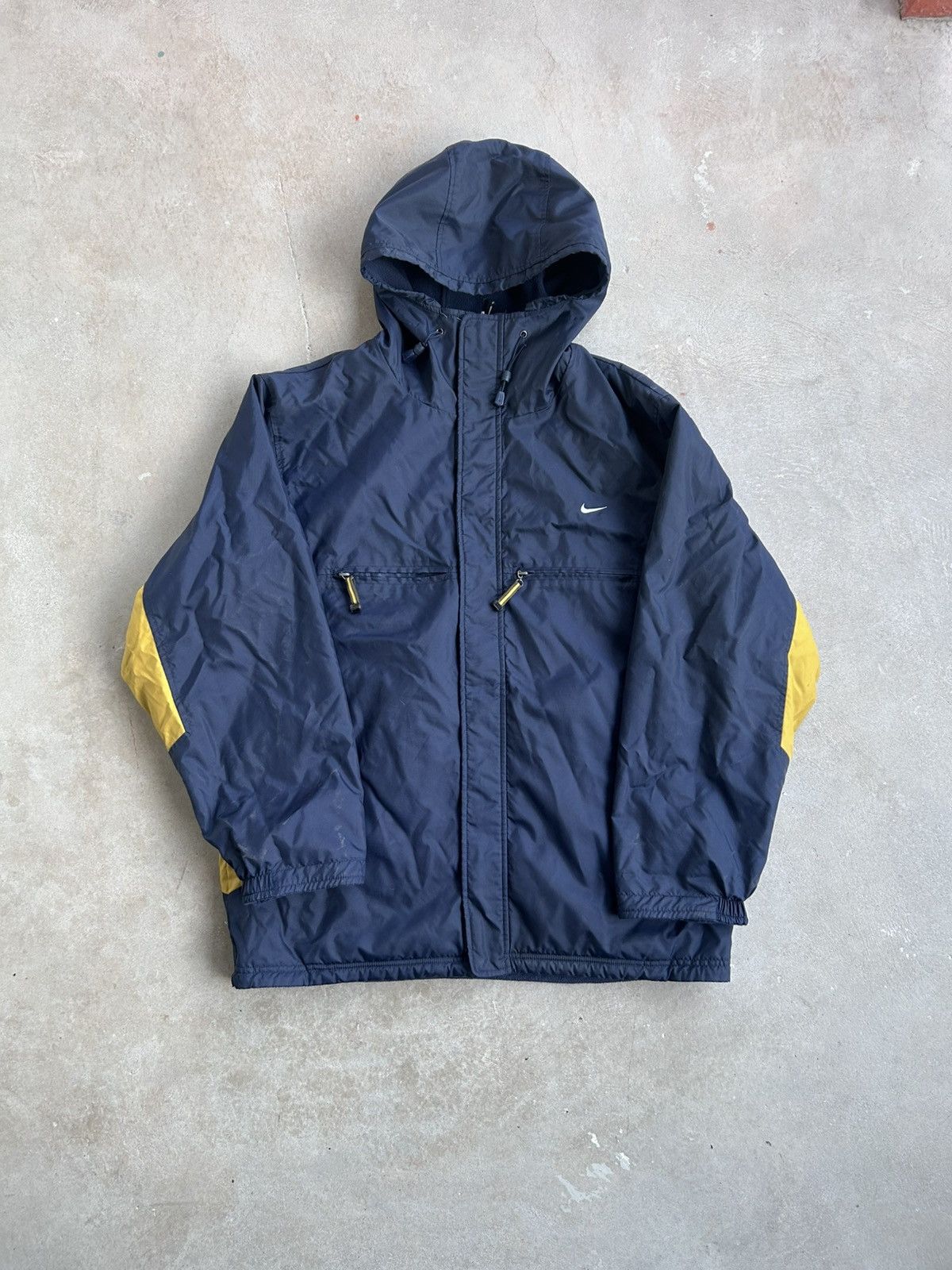 Nike Vintage Nike Full Zip Up Reversible Jacket Size XL Navy Blue Size US XL / EU 56 / 4 - 1 Thumbnail