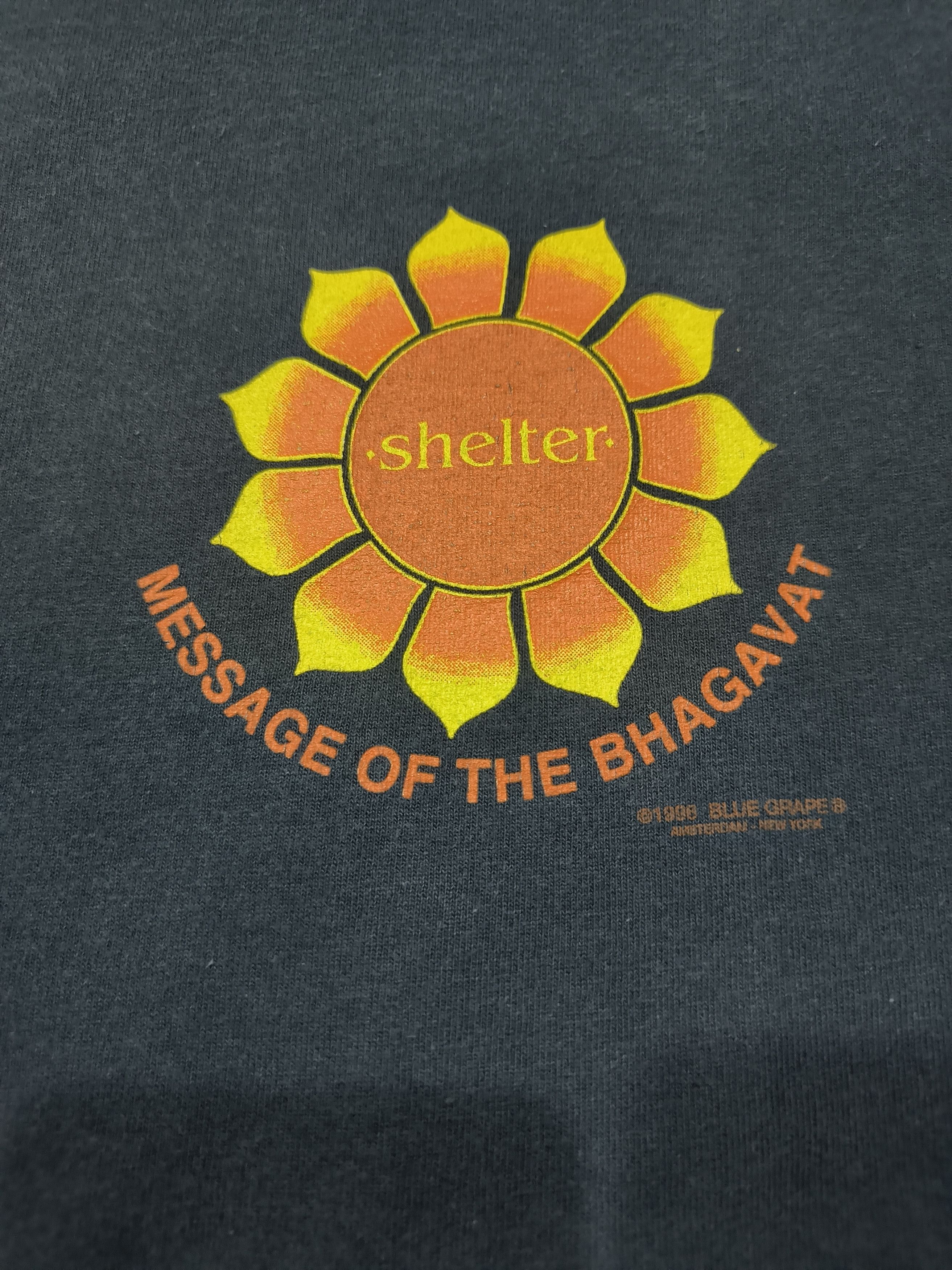 Band Tees Vintage 90s Shelter "Message of the bhagavat" shirt Size US L / EU 52-54 / 3 - 4 Thumbnail