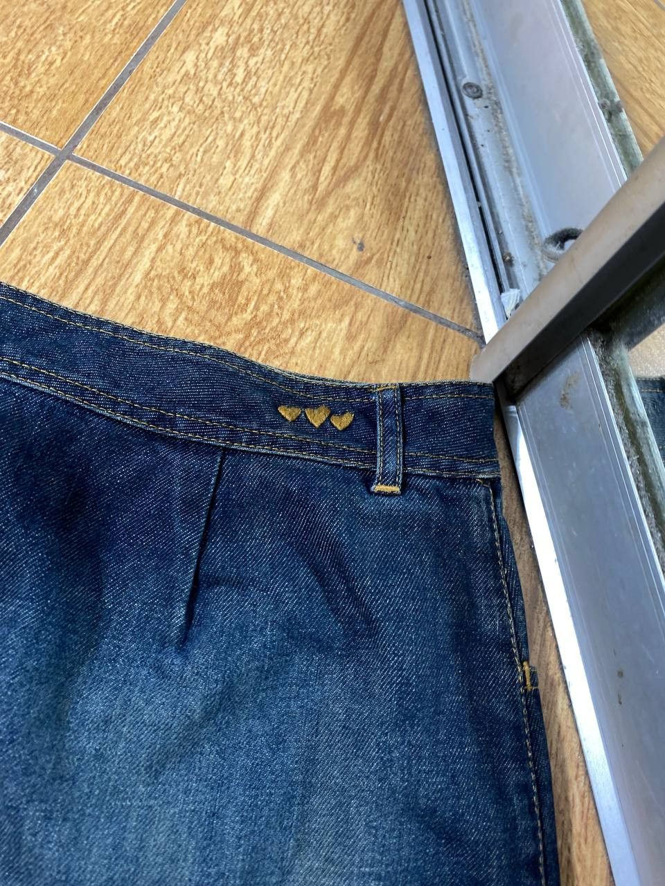 Vintage Y2K Bondage Zip Denim Maxi Mini Skirt Size 30" / US 8 / IT 44 - 6 Thumbnail
