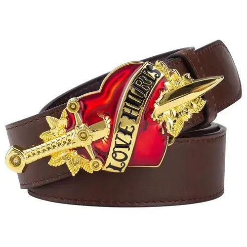 VIBE Belt Red Heart Arrow Love Hurts Size ONE SIZE - 1 Thumbnail