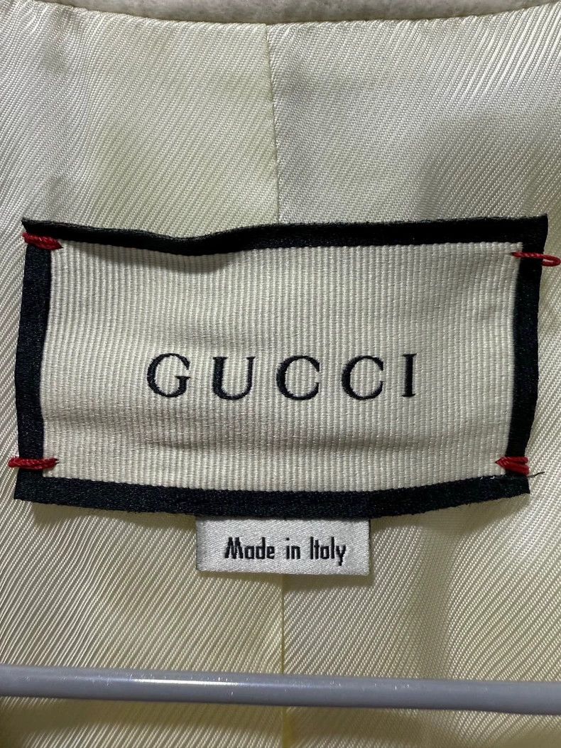Gucci Gucci White gold-buttoned wool jacket 2504-Nextarrow Size XS / US 0-2 / IT 36-38 - 3 Thumbnail