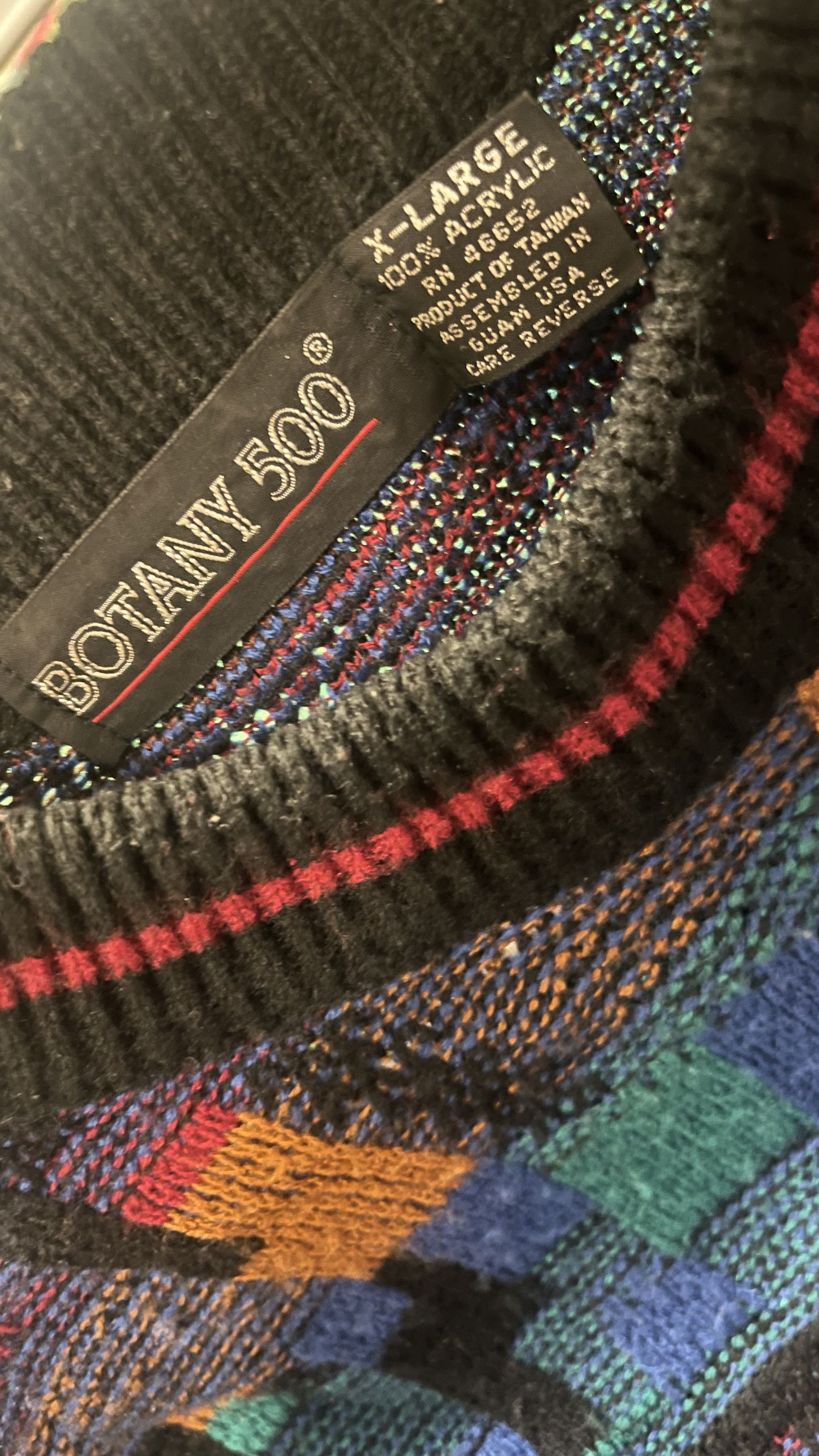 Botany 500 × Vintage Vintage 80s Botany 500 Retro Acrylic Sweater Size US XL / EU 56 / 4 - 3 Thumbnail