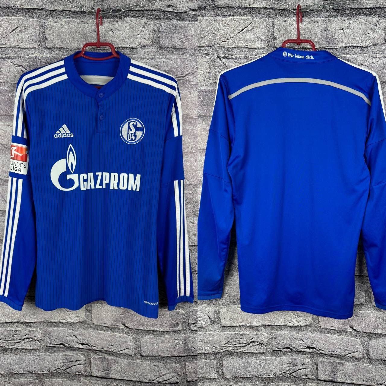 Adidas FC Schalke 04 Adidas Long Sleeve Football Jersey Bundesliga Size US S / EU 44-46 / 1 - 1 Thumbnail
