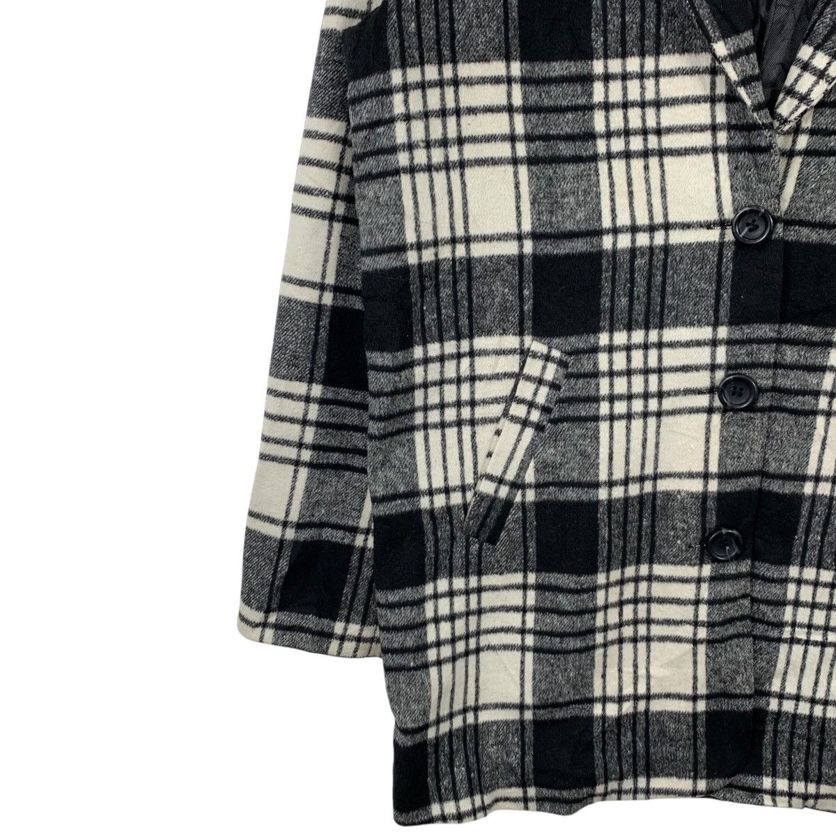 Forever 21 FOREVER 21 Japanese Brand Casualwear Checkered Wool Jacket Size M / US 6-8 / IT 42-44 - 5 Thumbnail