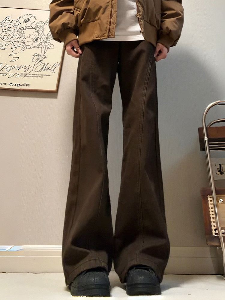 Japanese Brand American Vintage Brown Men's Curved-Leg Jeans Size US 32 / EU 48 - 1 Thumbnail