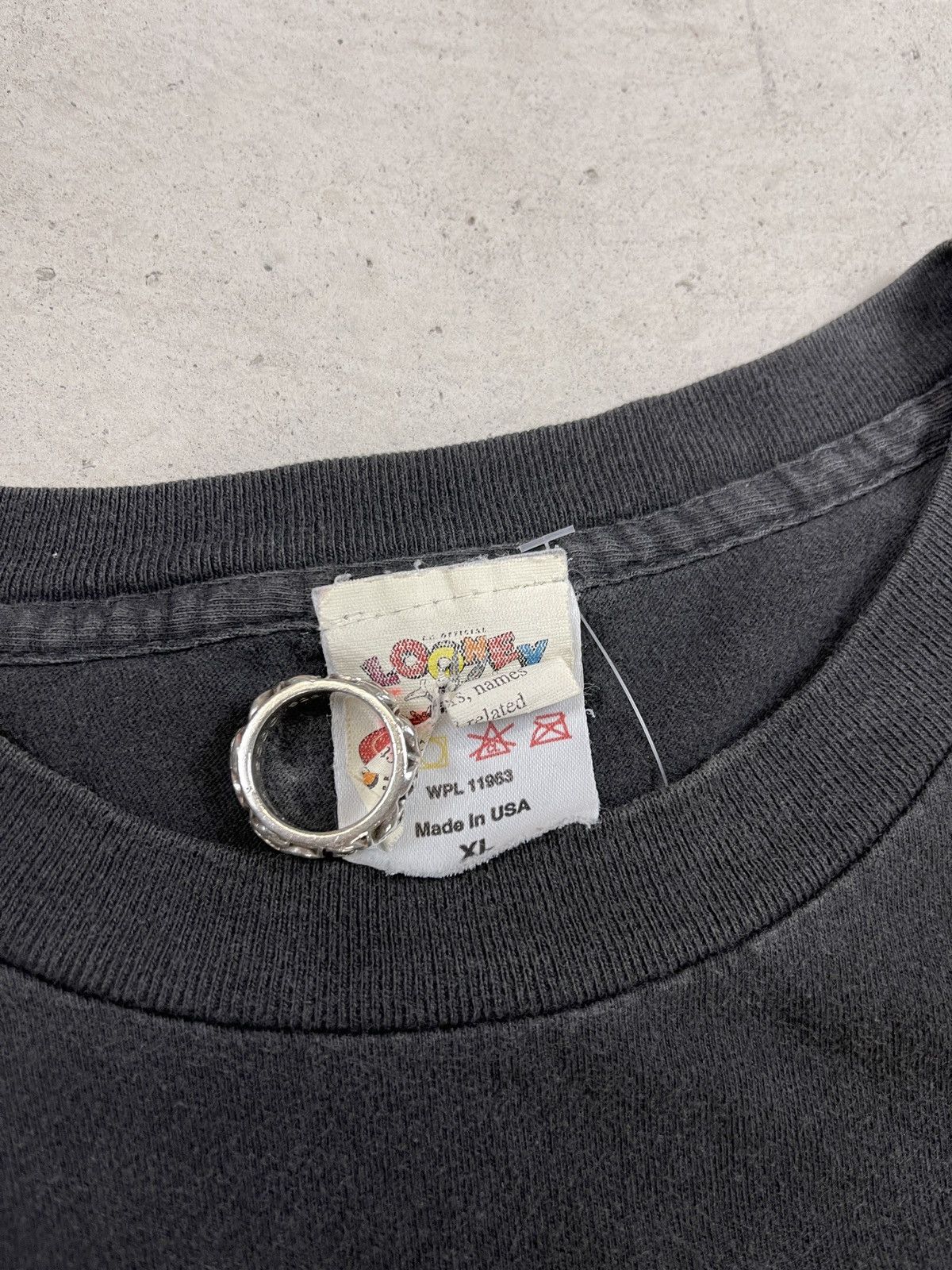 Vintage 1990s Taz Cowboy Black Tee Size US XL / EU 56 / 4 - 3 Thumbnail