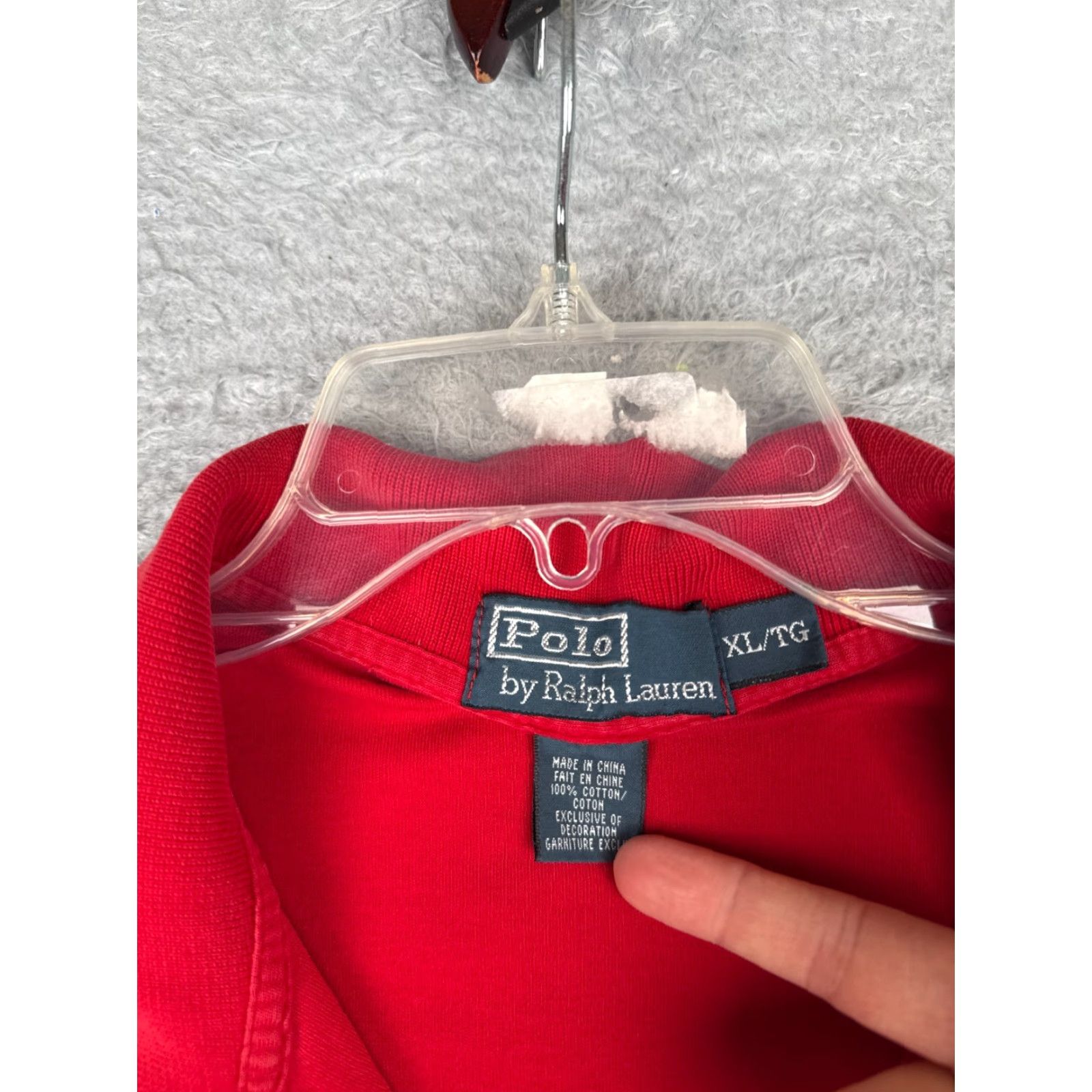 Ralph Lauren VINTAGE Ralph Lauren Polo Shirt Adult XL Red Short Sleeve 100% Cotton Slim logo Embroidered Men’s Polo Size US XL / EU 56 / 4 - 6 Thumbnail