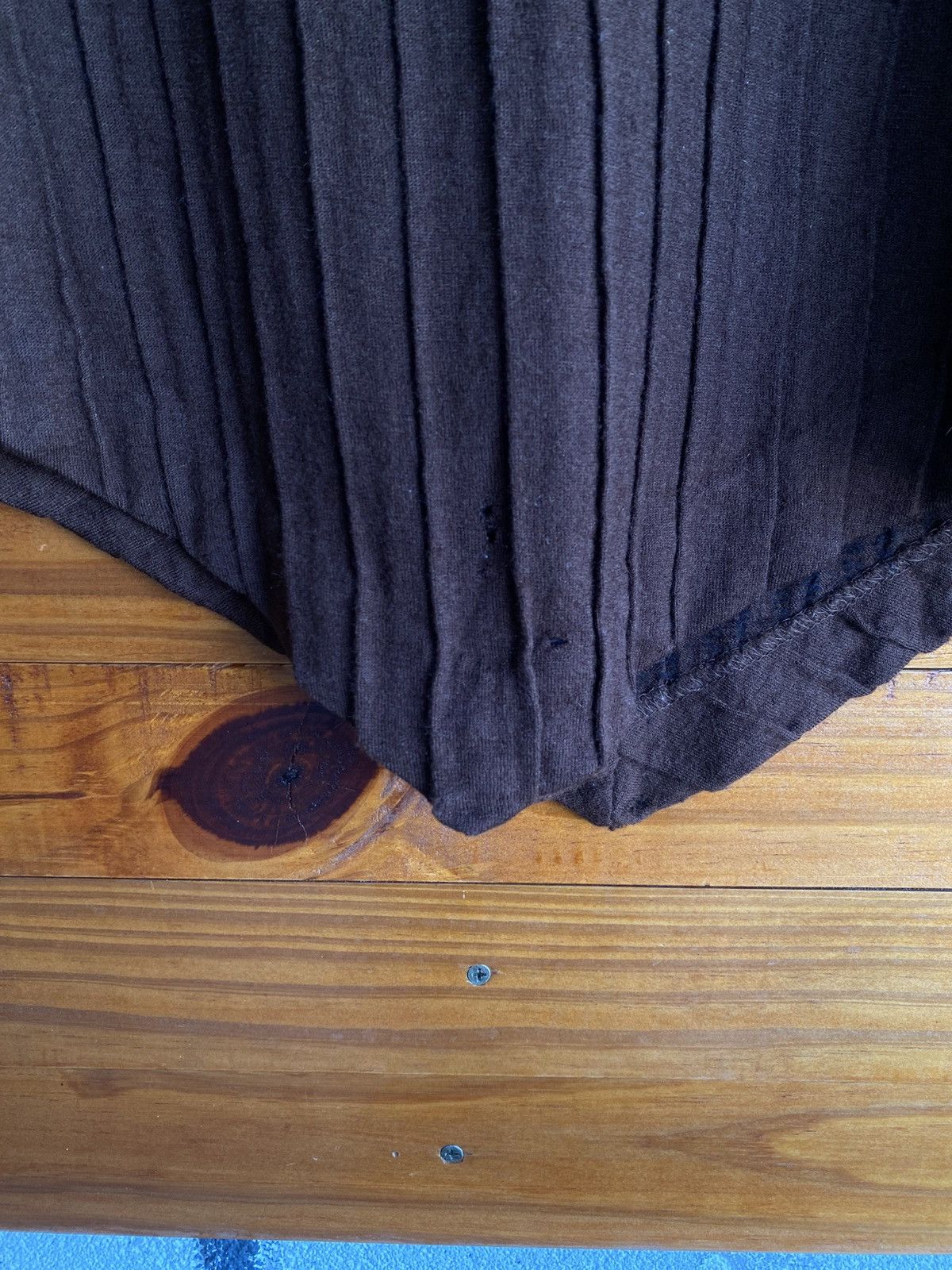 Issey Miyake Vintage HAI Sporting Gear Brown Ribbed Knit Top Issey Miyake Size M / US 6-8 / IT 42-44 - 6 Thumbnail