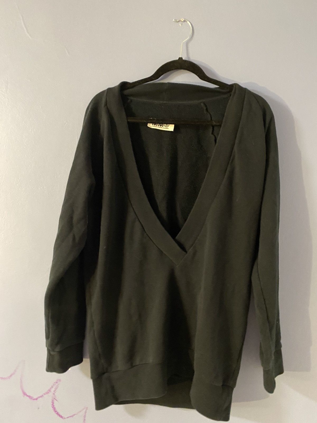 Maison Margiela × Vintage Glow in the dark MM6 Maison Margiela v neck Size US M / EU 48-50 / 2 - 1 Thumbnail