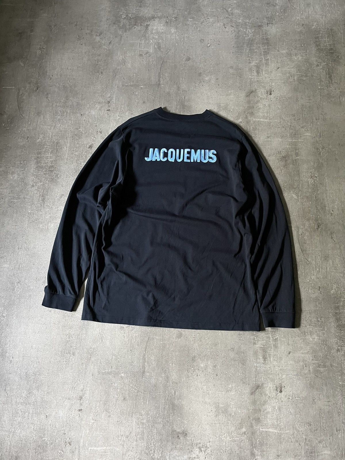 Jacquemus Jacquemus navy long sleeve big logo Size US M / EU 48-50 / 2 - 1 Thumbnail
