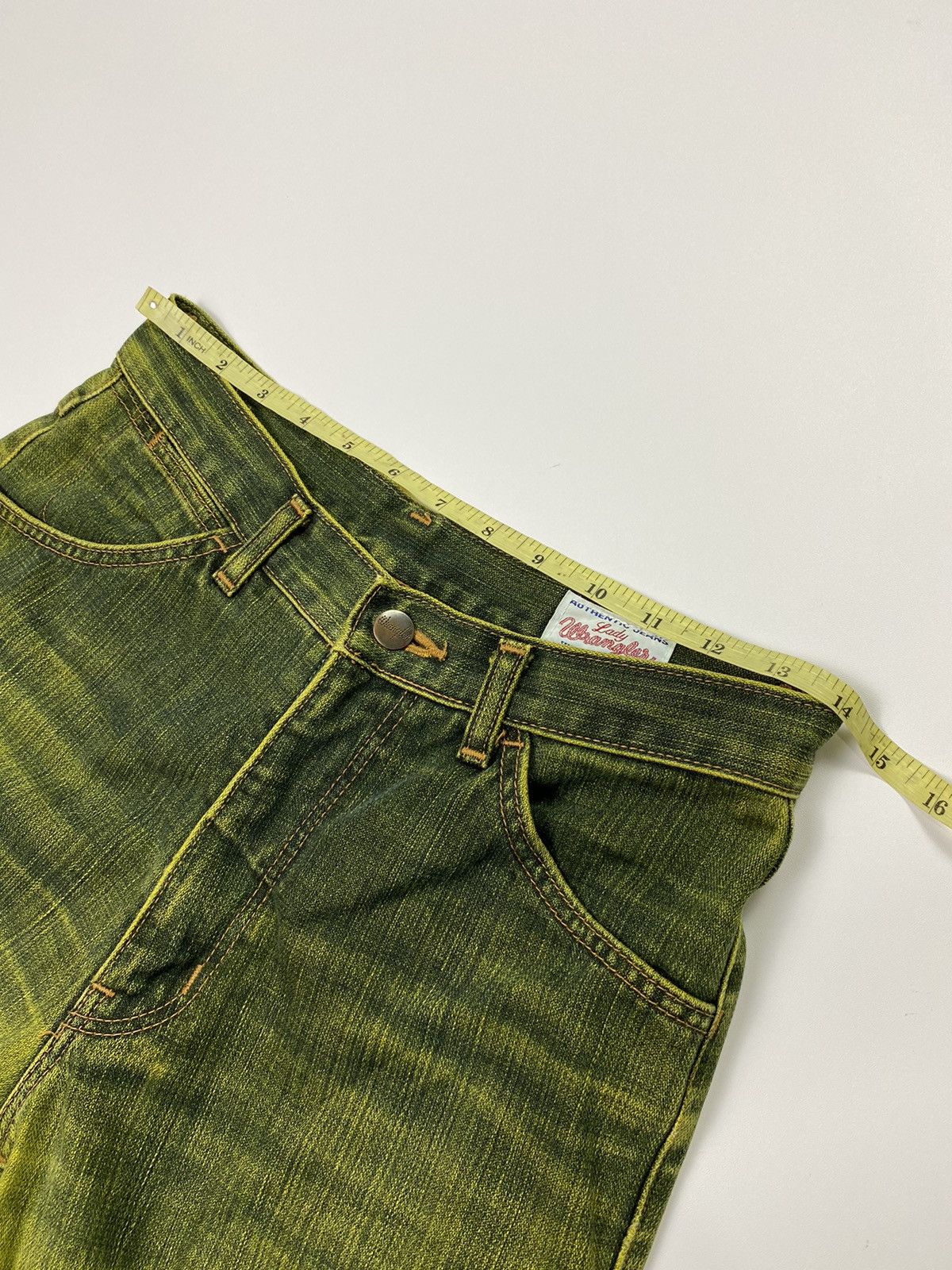 Wrangler Flared bootcut wrangler distressed green jeans ifsx style Size US 28 / EU 44 - 8 Thumbnail