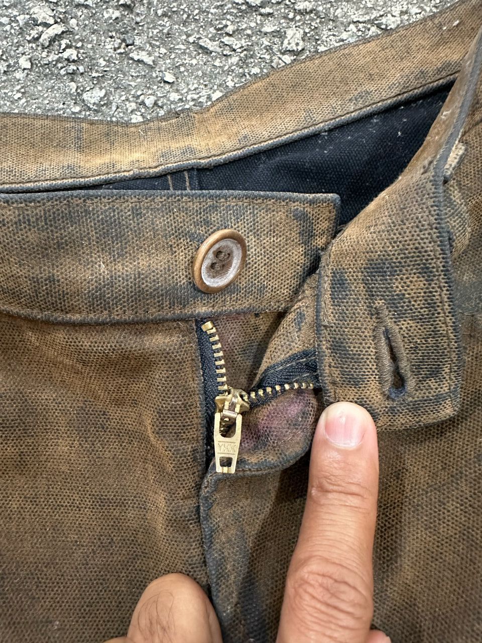 ADAM ET ROPE × Japanese Brand Adam Et Rope Mud Wash Baggy Denim Pant Japan Size US 30 / EU 46 - 3 Thumbnail
