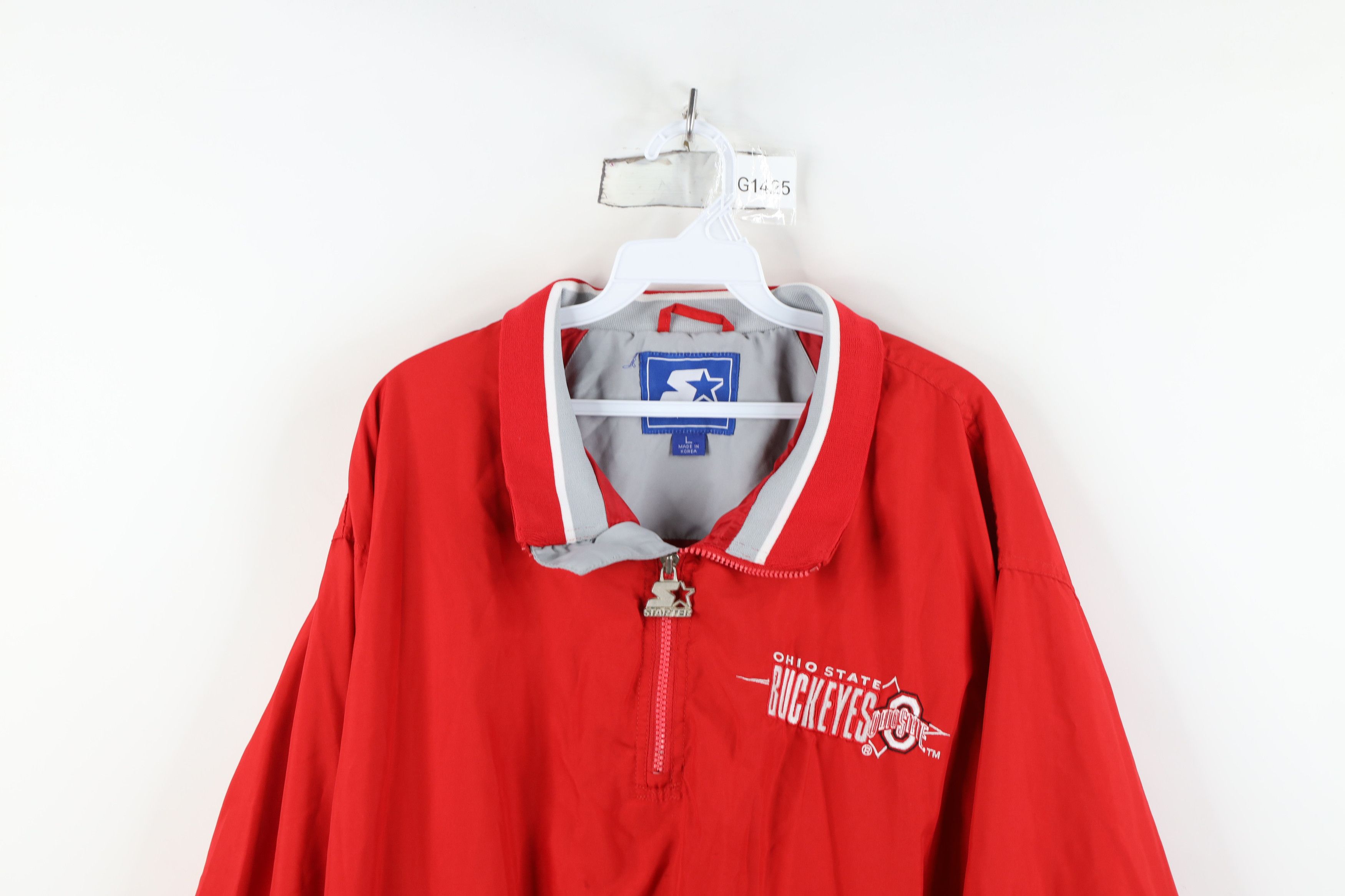 Starter Vintage 90s Starter University Half Zip Windbreaker Jacket Size US L / EU 52-54 / 3 - 2 Thumbnail