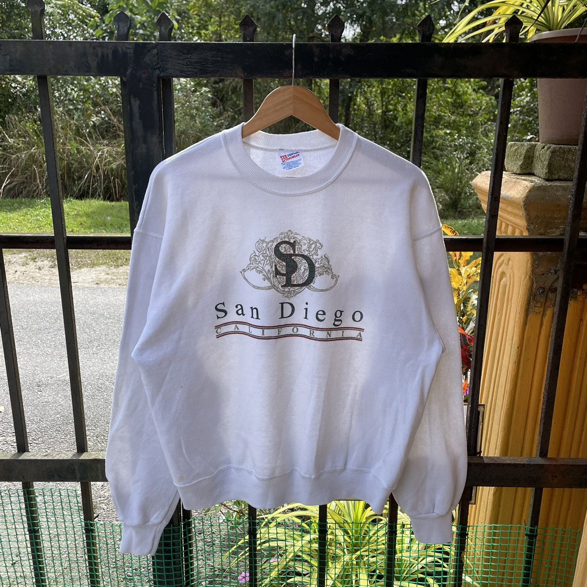 Hanes × Vintage 🔥Vintage San Diego California Big Logo Sweatshirts Size US M / EU 48-50 / 2 - 1 Thumbnail