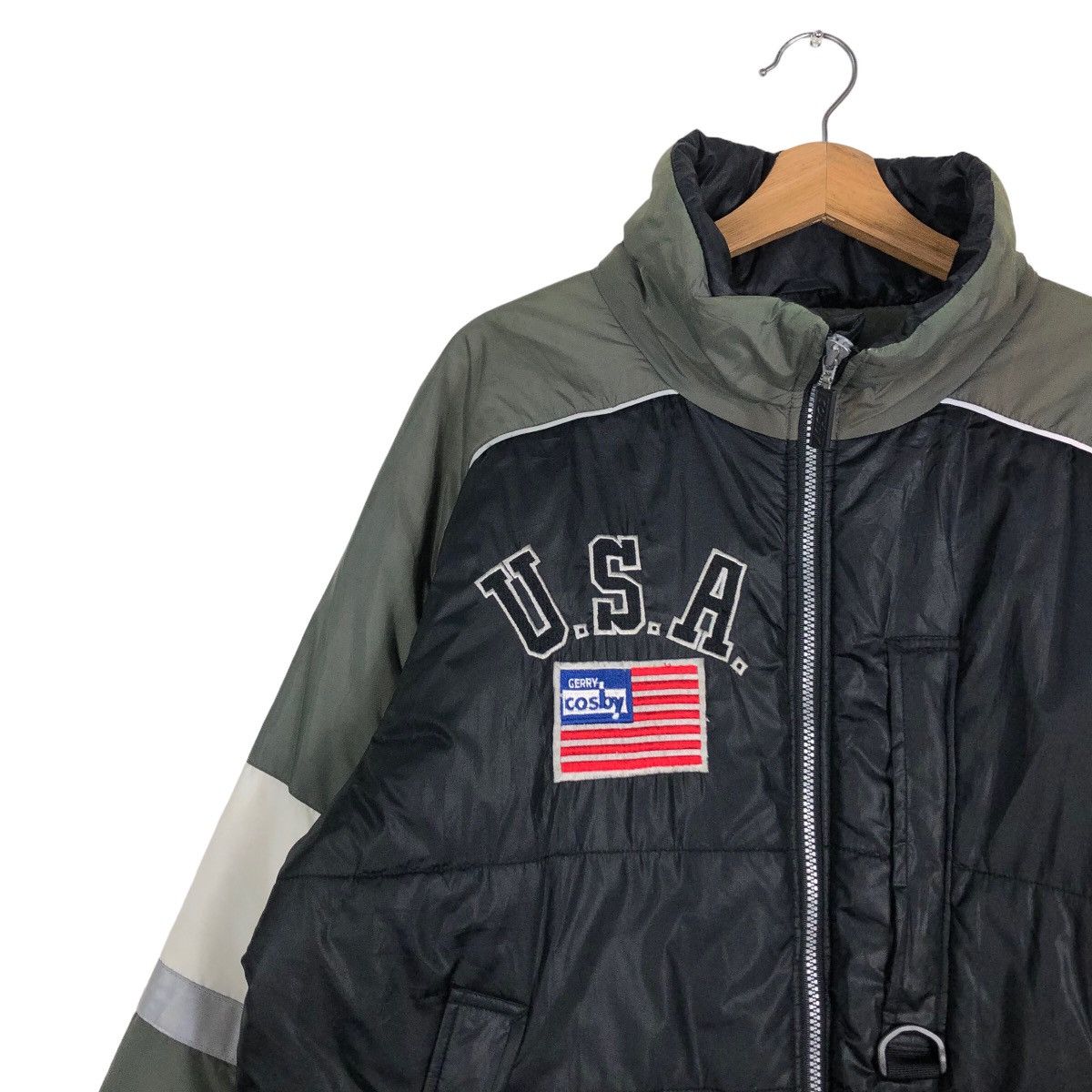 Japanese Brand 🔥Vintage Bomber Jacket Cosby USA Big Logo Spell Out Size US M / EU 48-50 / 2 - 7 Thumbnail