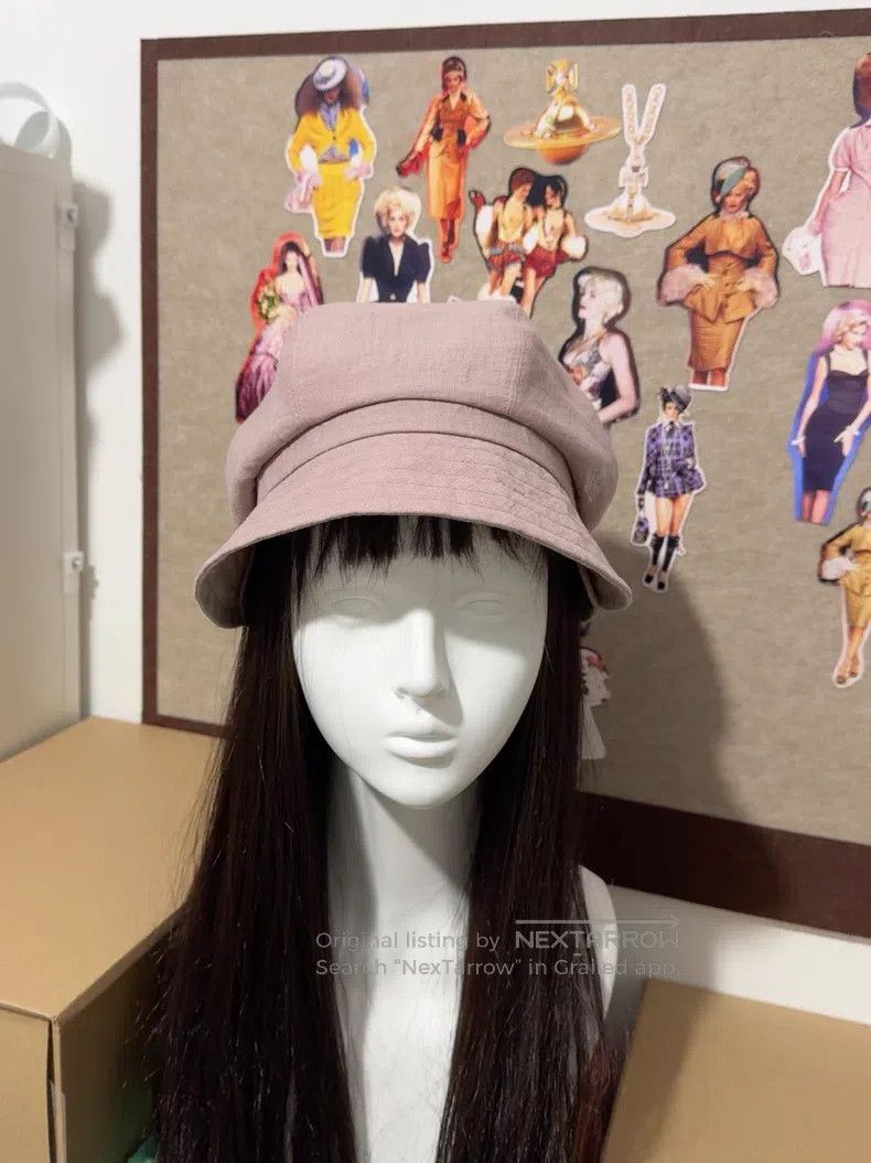 Vivienne Westwood Vivienne Westwood Linen fabric newsboy cap Size ONE SIZE - 5 Thumbnail