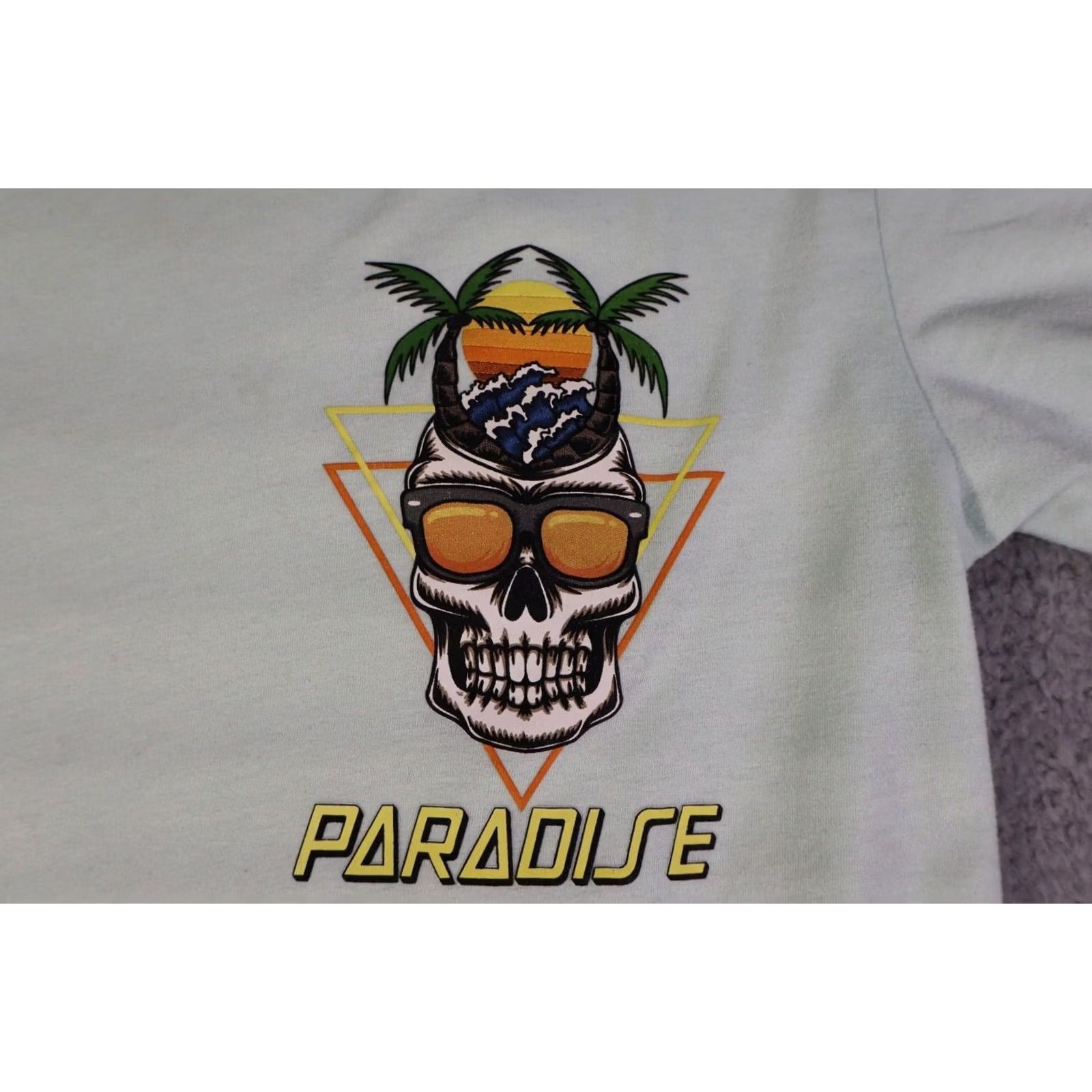 Paradise GSTR Shirt Men Small Green Paradise Surf Skull Paraside Shirt Mens S Green Skull Beach 90s? Size US S / EU 44-46 / 1 - 6 Thumbnail