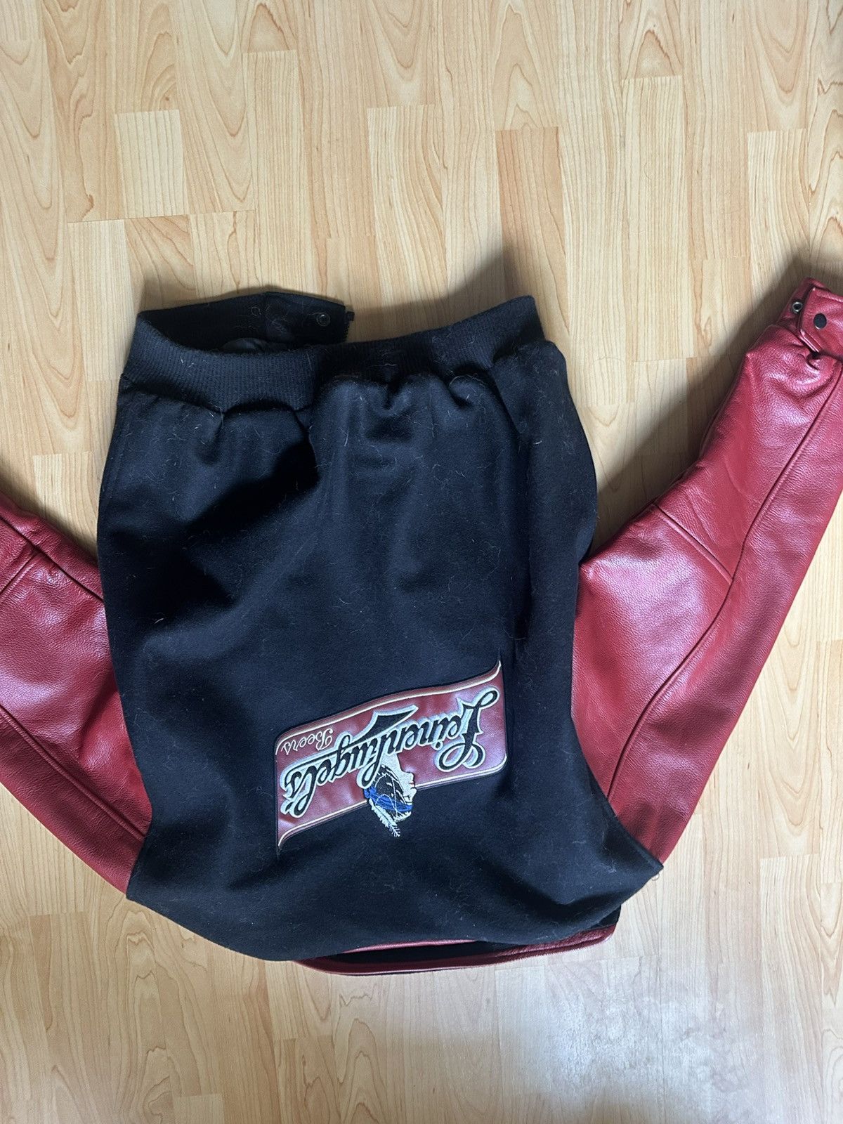 North End × Vintage Vintage North End Leinenkugel Beer Leather Jacket Size US L / EU 52-54 / 3 - 6 Thumbnail