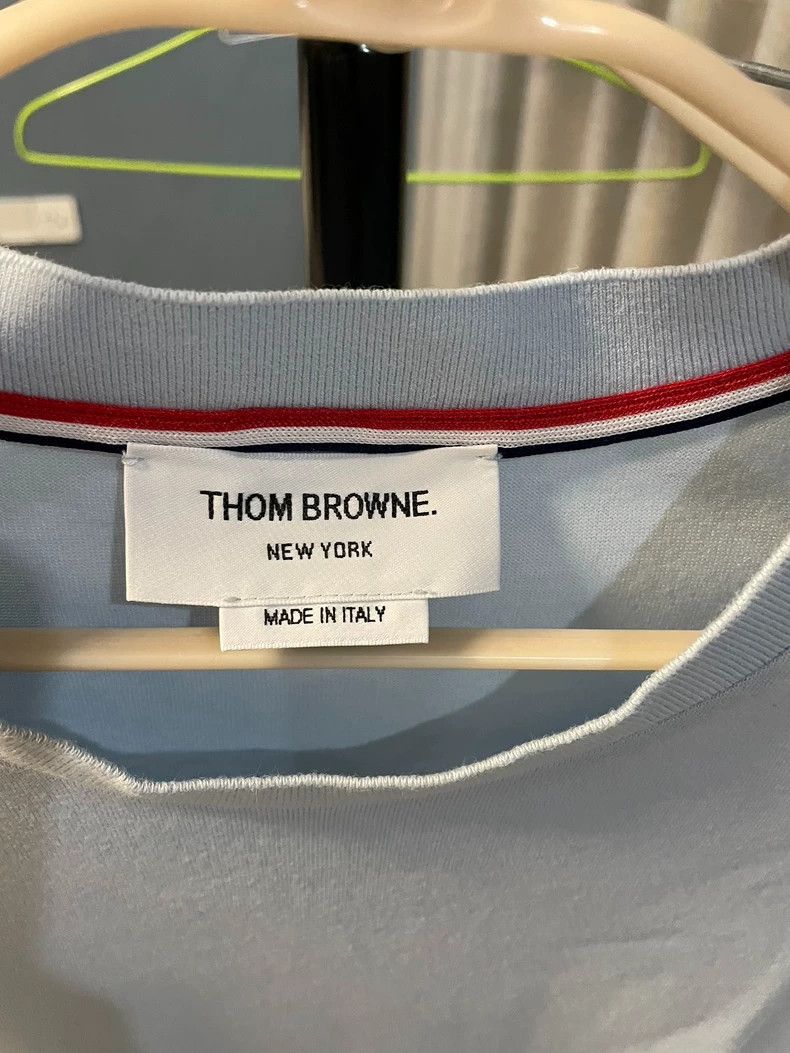 Thom Browne Thom browne Haze blue T-shirt short sleeves 2503-Nextarrow Size US M / EU 48-50 / 2 - 3 Thumbnail