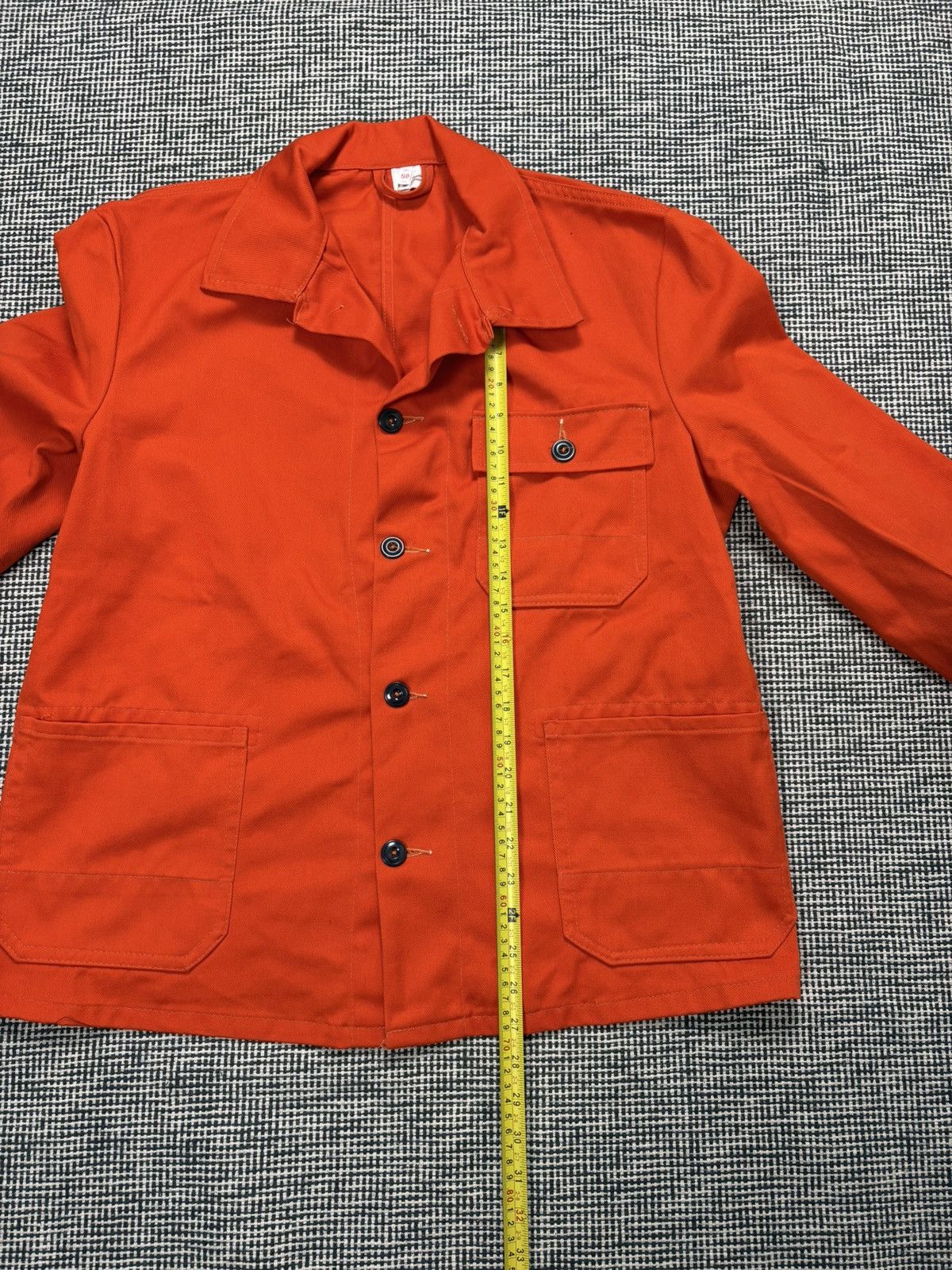 Le Laboureur 70s vintage French chore coat jacket orange miner road work Size US M / EU 48-50 / 2 - 11 Thumbnail